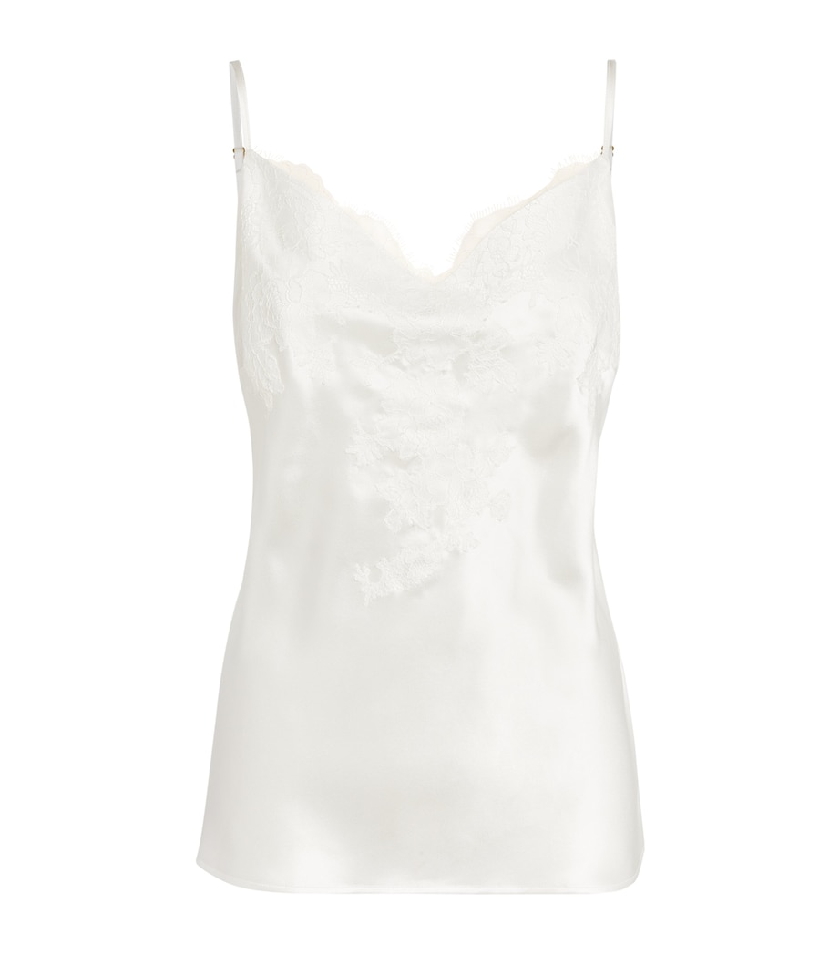 Silk Lace-Trim Baccarat Camisole NATUREL Image 1
