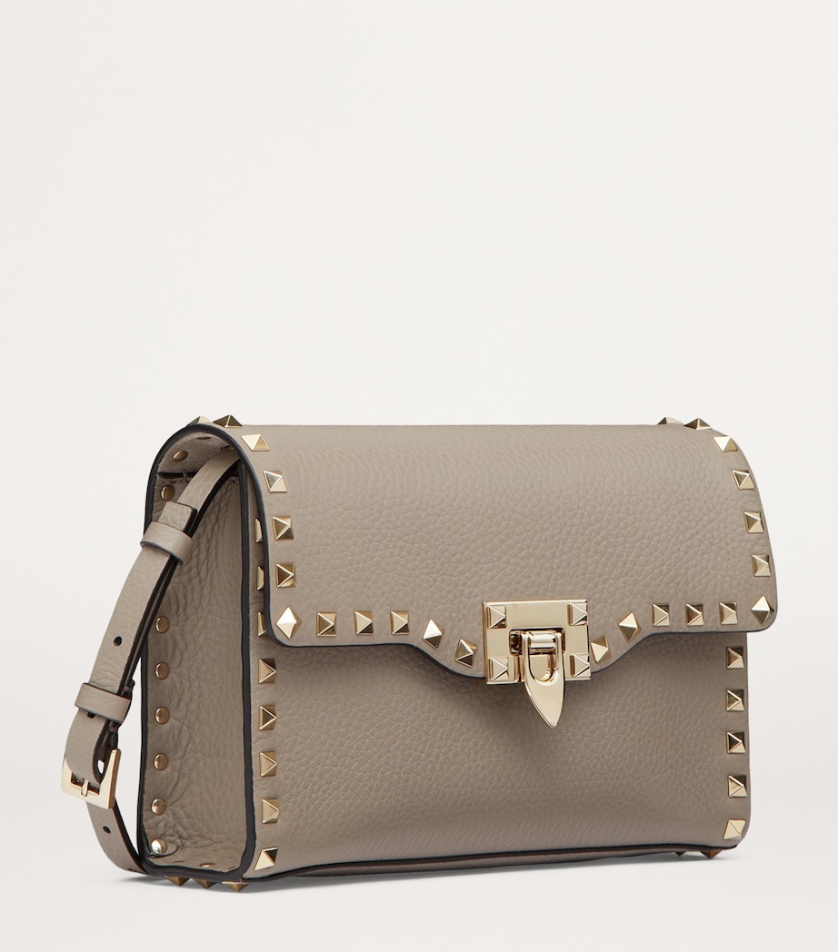 Calf Leather Rockstud Alcove Shoulder Bag NB9 Image 2