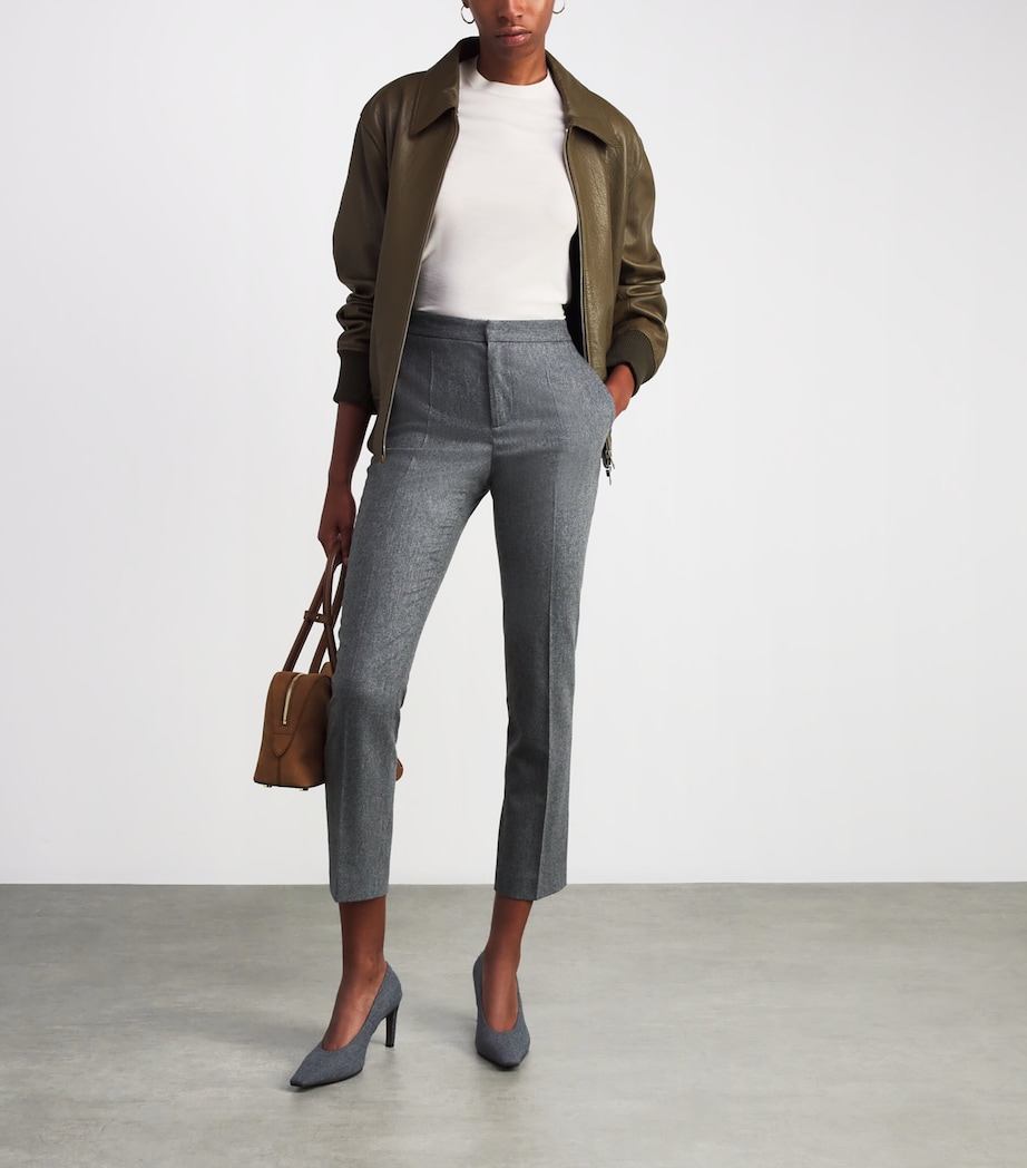 Wool Short-Sleeve Sweater NEW IVORY Image 2