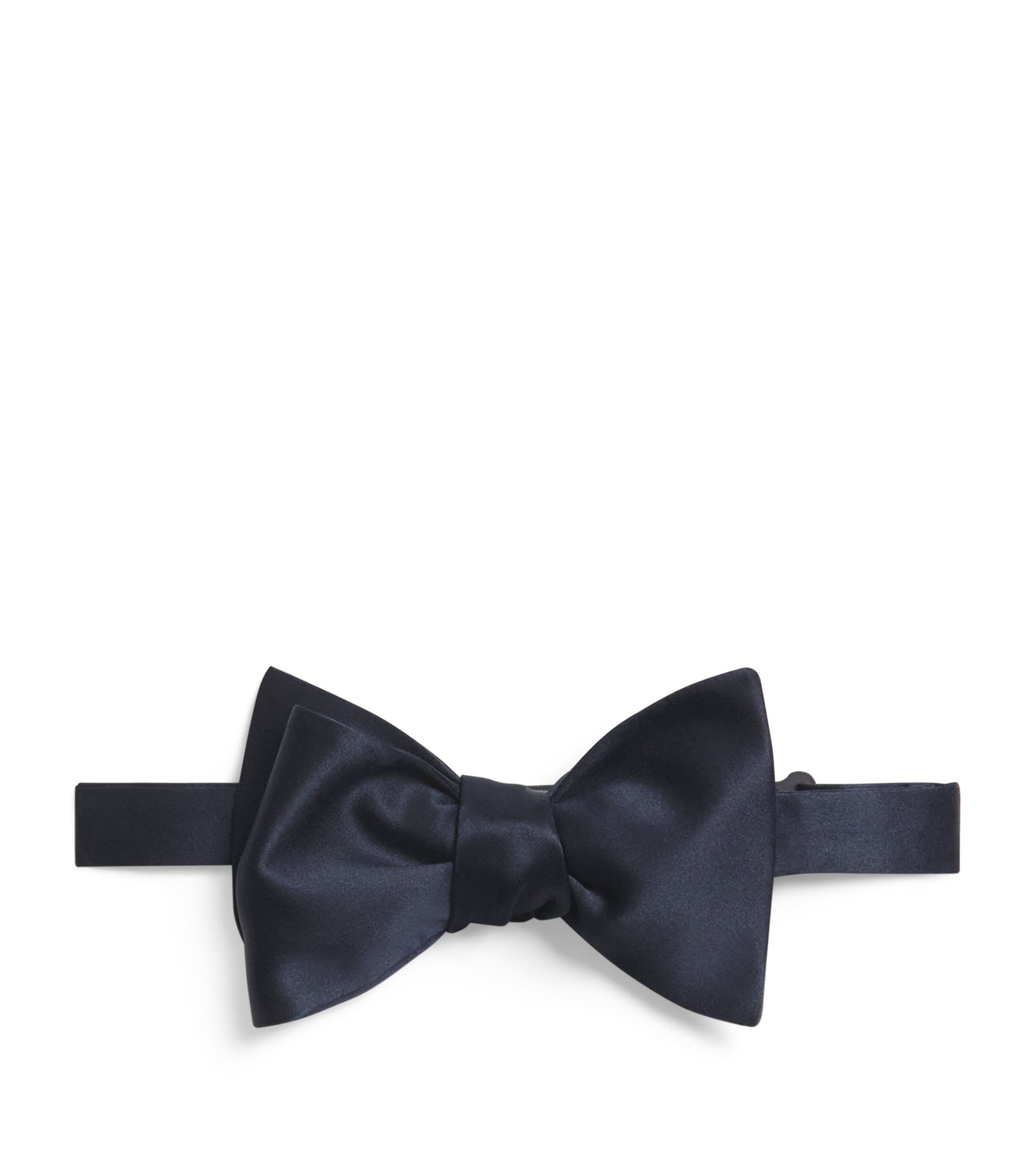 Brioni Silk Bow Tie In Blue