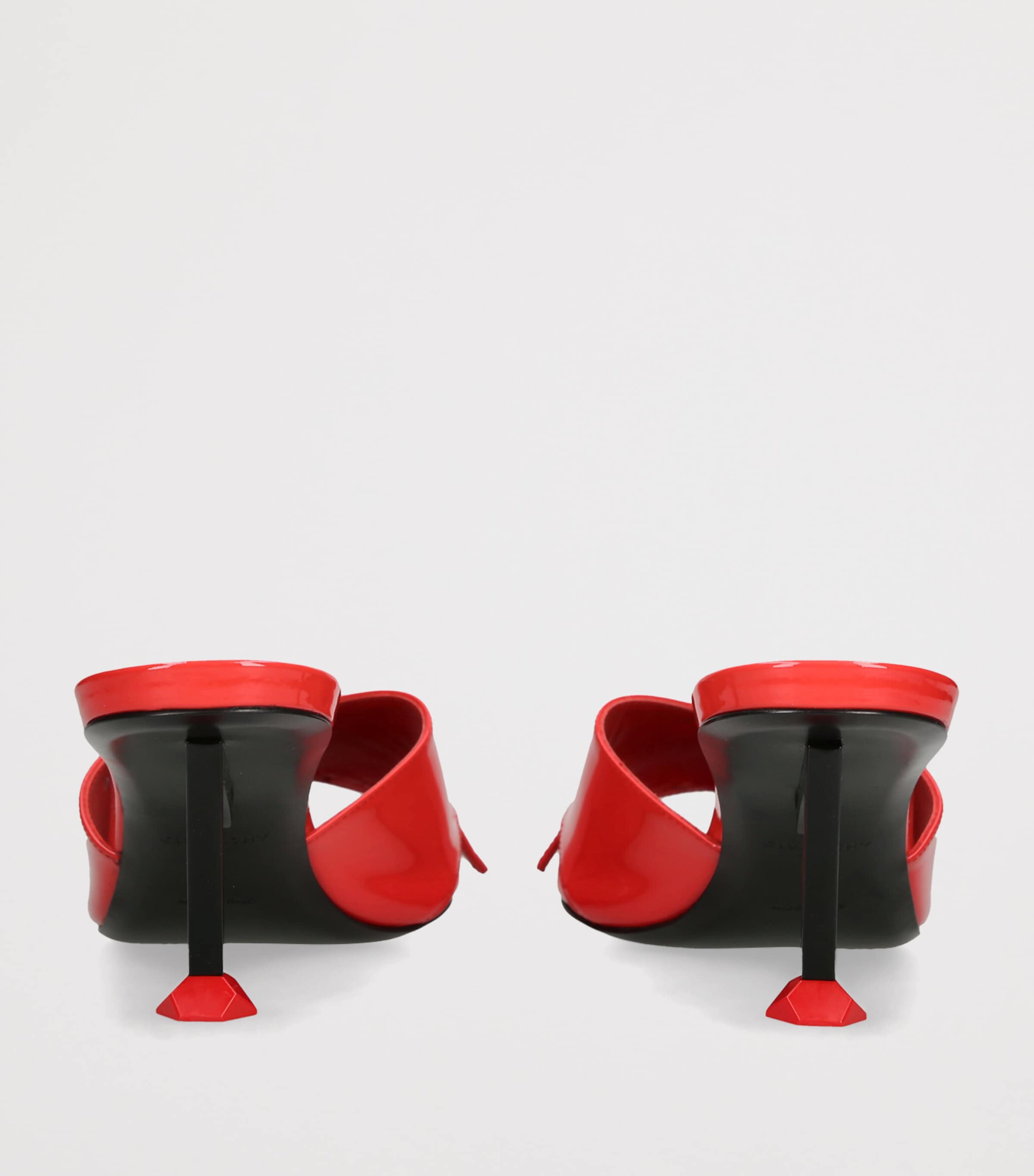 Givenchy Leather Boudoir Fold Mules 65 Red Image 4