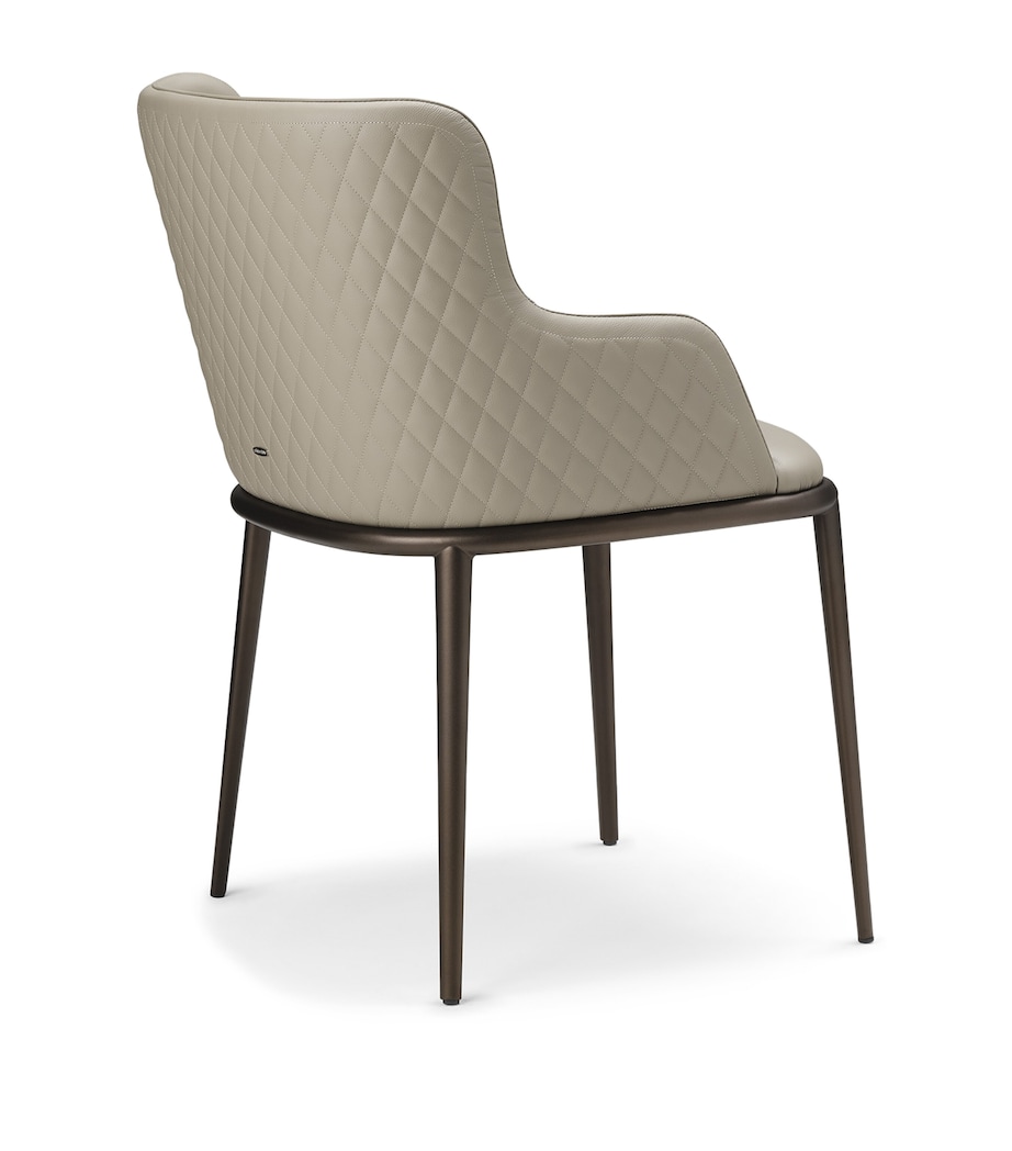 Steel and Leather Madga ML Couture Chair BRONZE Image 2