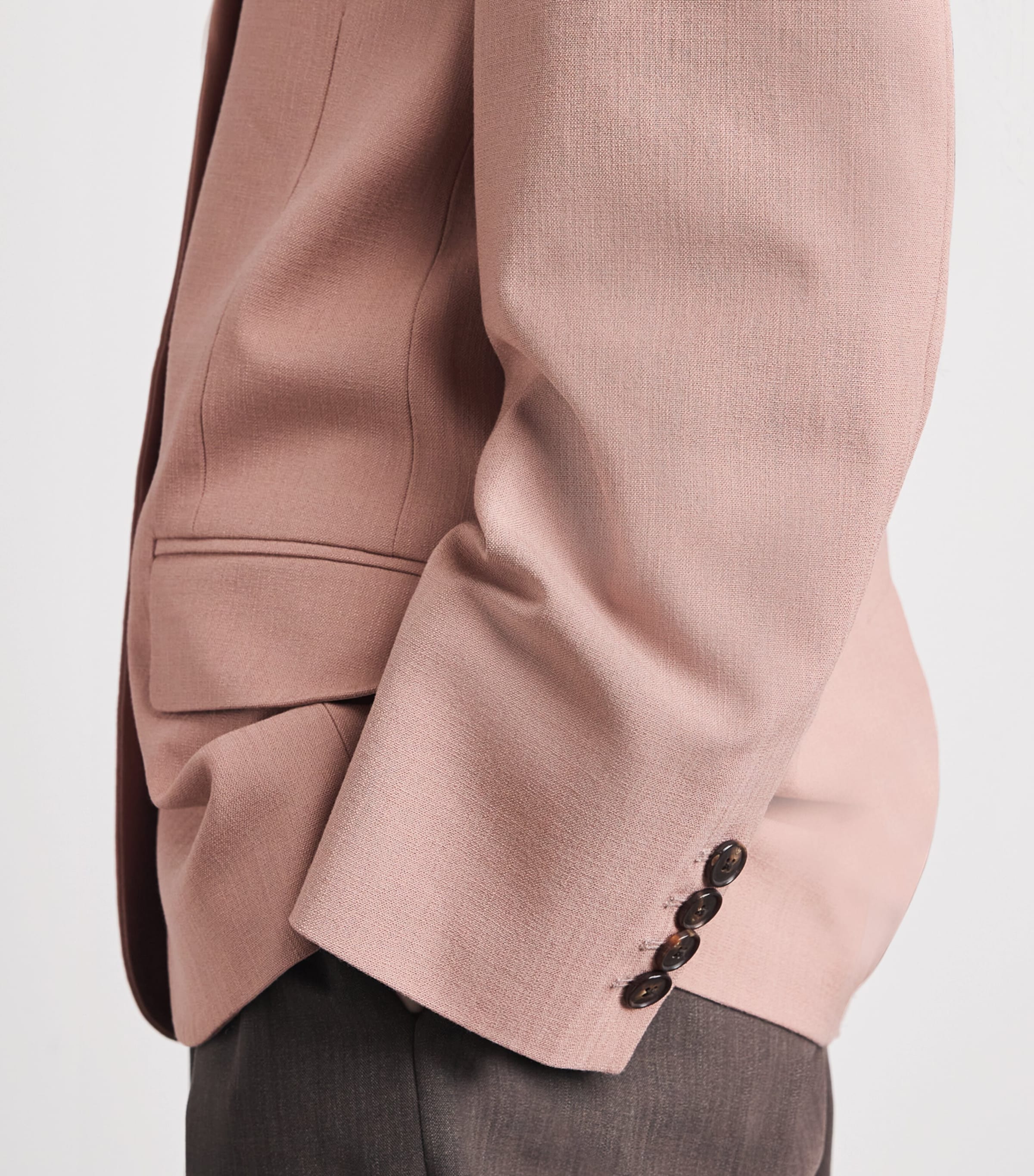 ME+EM Womens Oversized Blazer Blush Pink Image 3