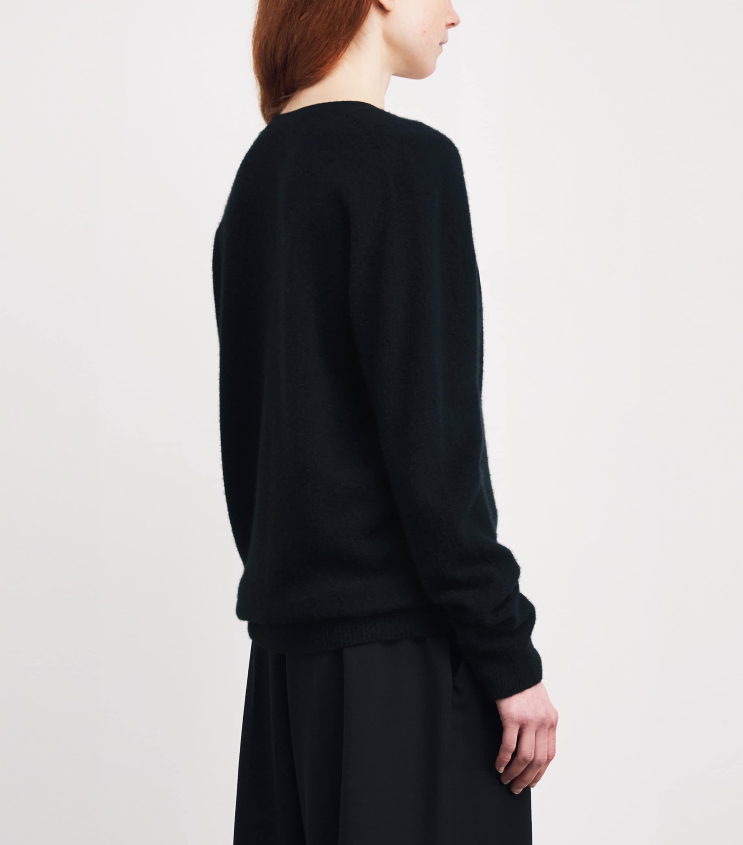 The Row Womens Numi Goat Cashmere Sweater Black Image 4