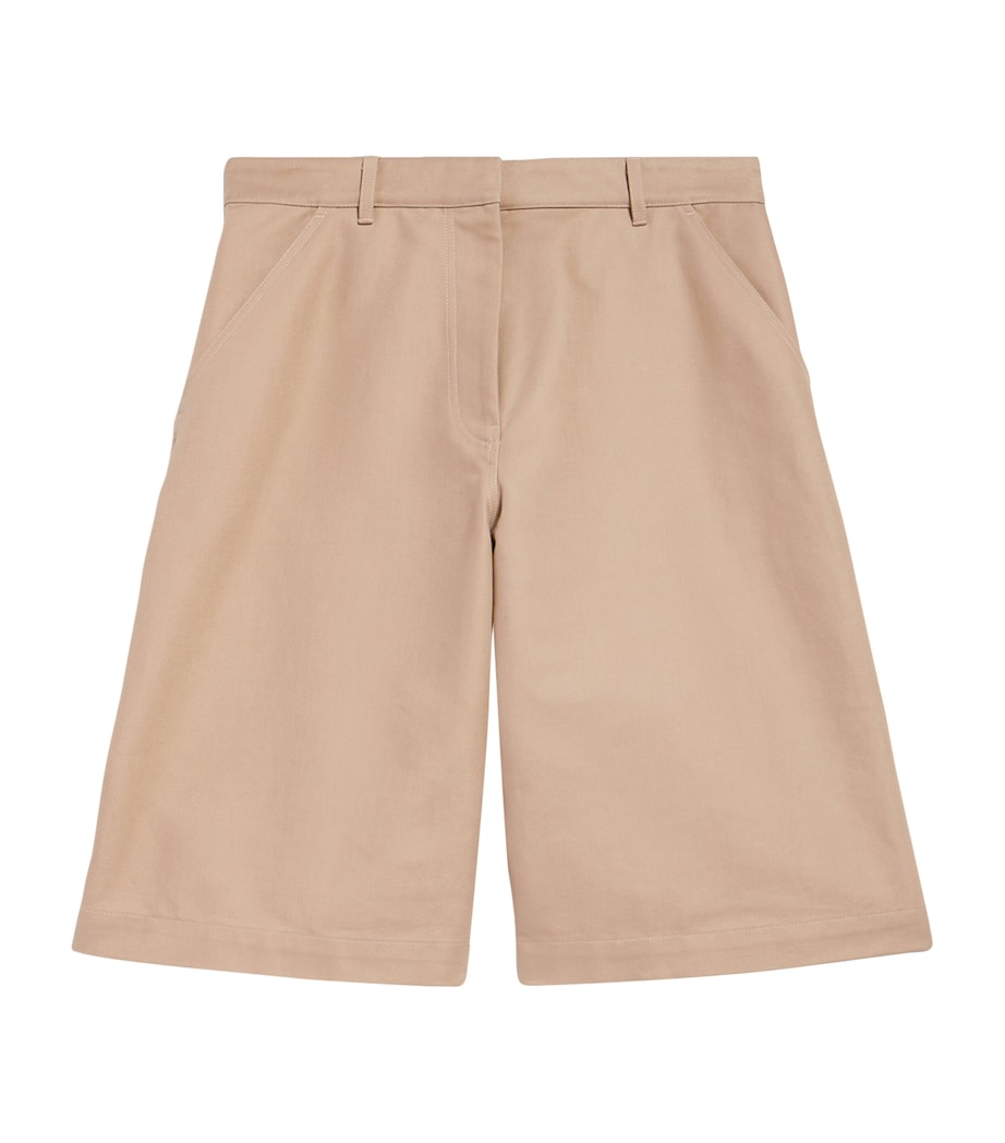 Balenciaga Womens Cotton Tailored Shorts Image 1