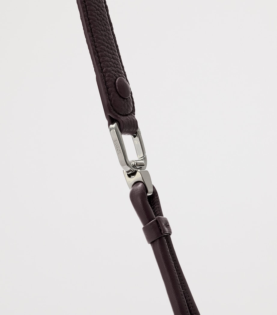 Medium Leather Madrid Shoulder Bag DARK EBONY Image 15