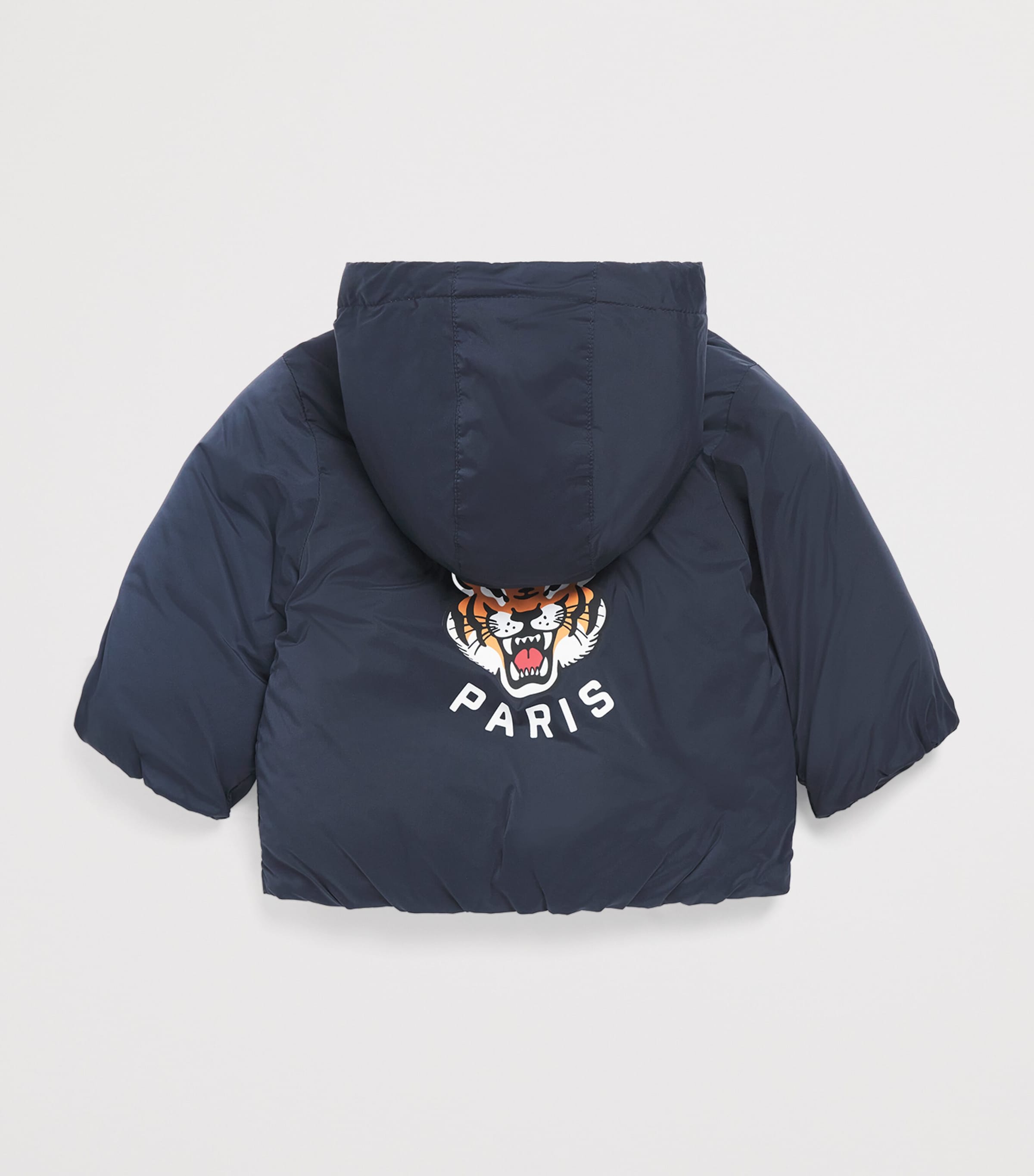 Padded Tiger Puffer Jacket (9 Months-3 Years) NAVY Image 2