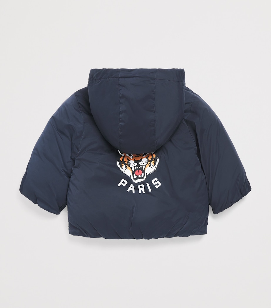 Padded Tiger Puffer Jacket (9 Months-3 Years) NAVY Image 2