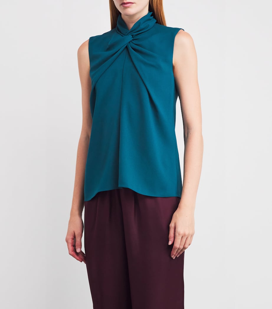 Crepe Ava Top PERSIAN GREEN Image 3