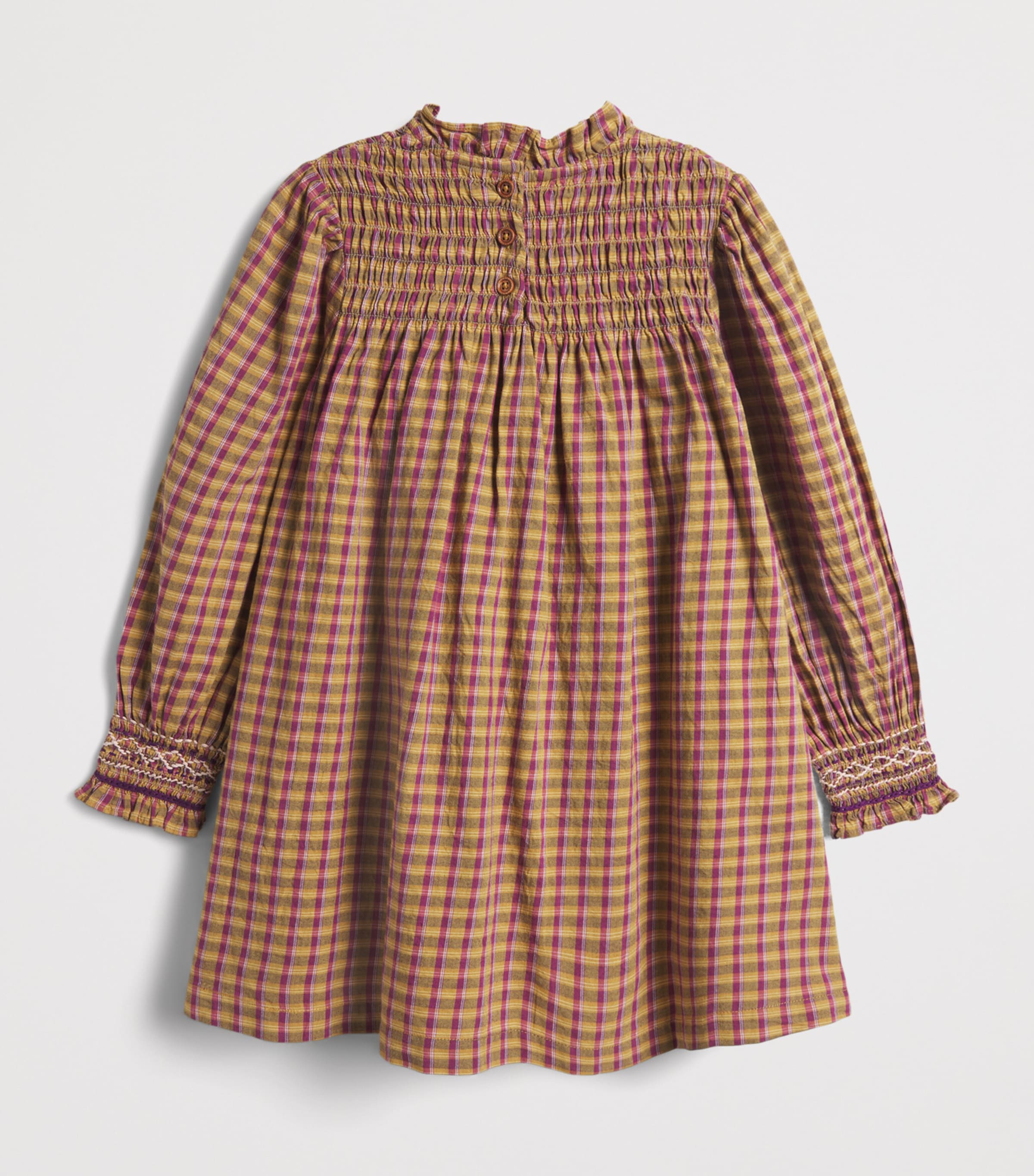 Bonton Cotton Embroidered Dress (2-14 Years) Carrx Swing Lndn Image 2