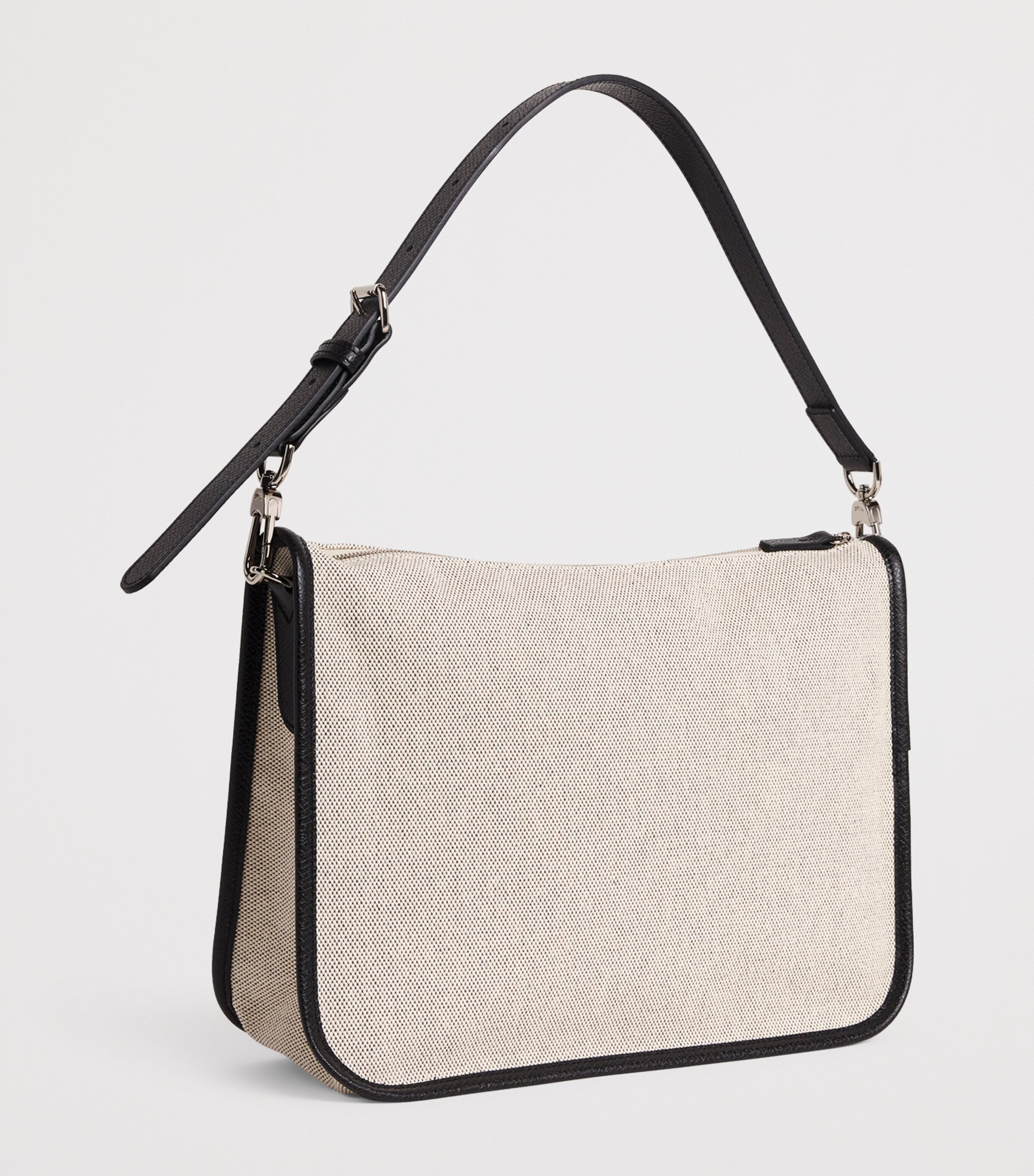 Longchamp Large Canvas Essential Shoulder Bag Ecru Image 3