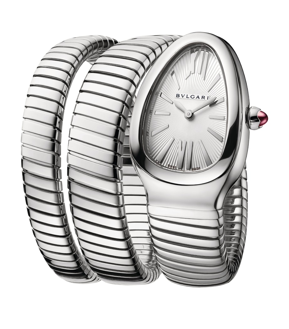 Stainless Steel Serpenti Tubogas Watch 35mm GREY Image 3