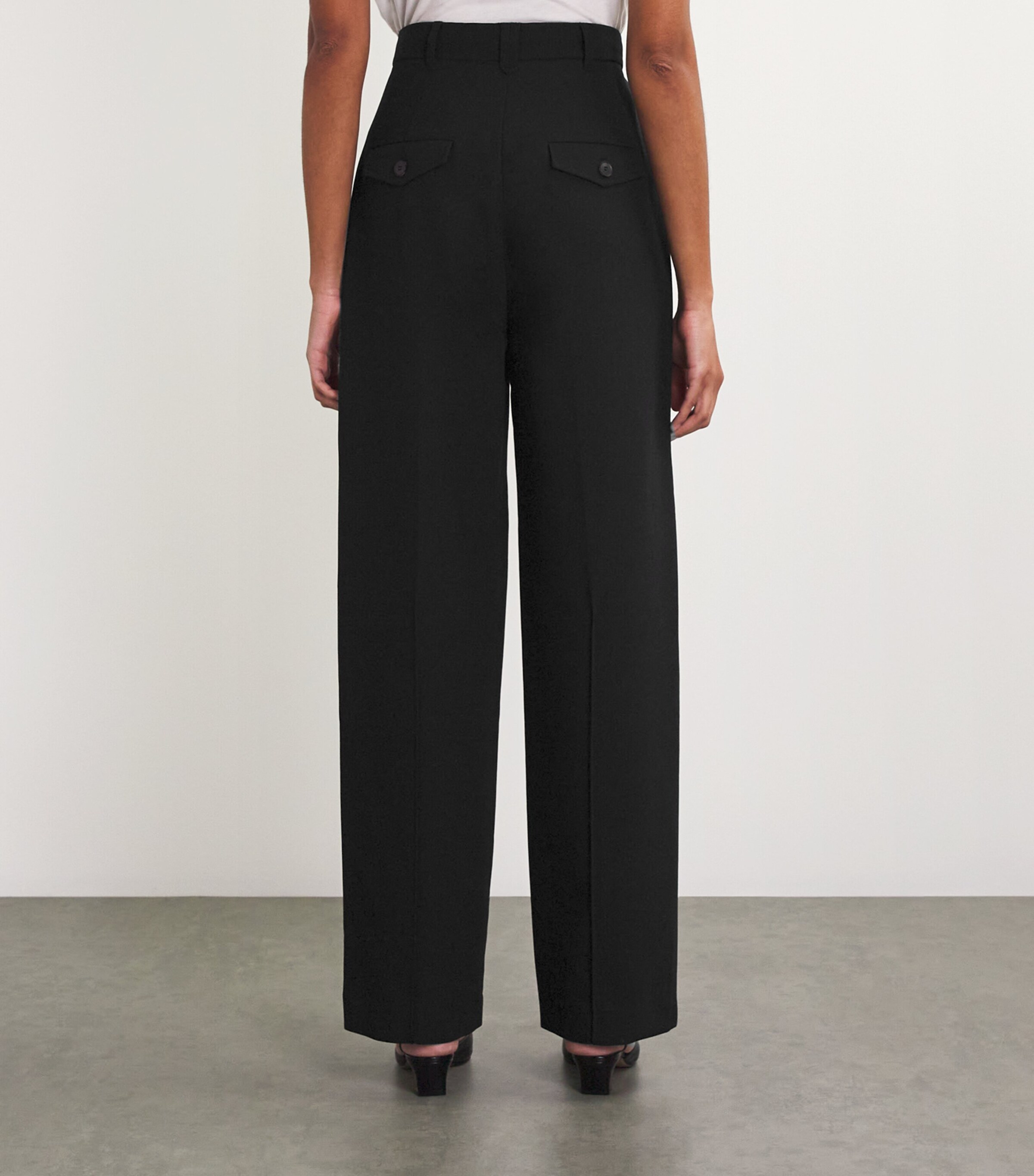 Helm Tailored Trousers DBLKBLACK Image 4