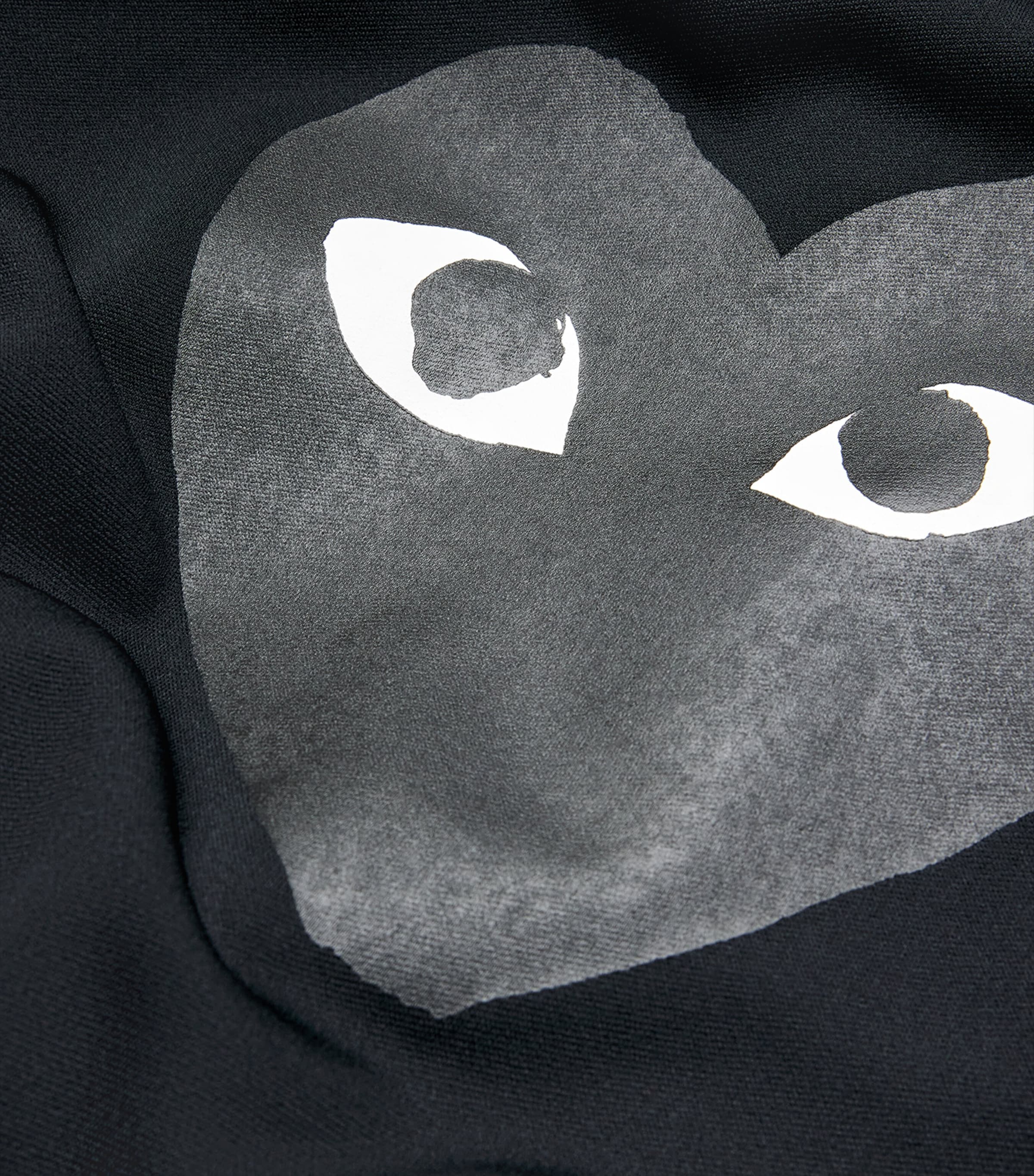 Zip-Up Heart Sweatshirt BLACK Image 5