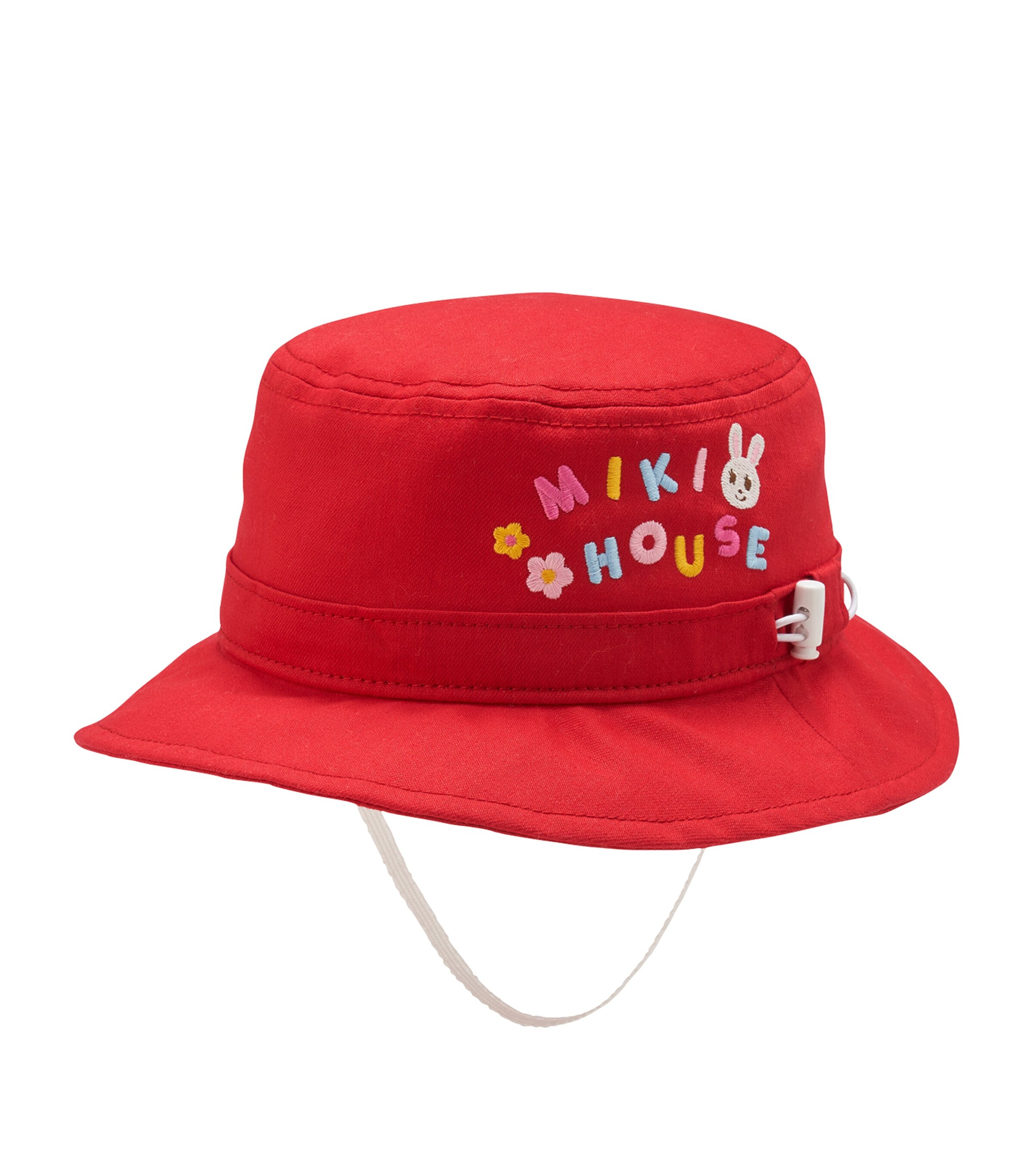 Miki House Cotton Sun Hat In Red
