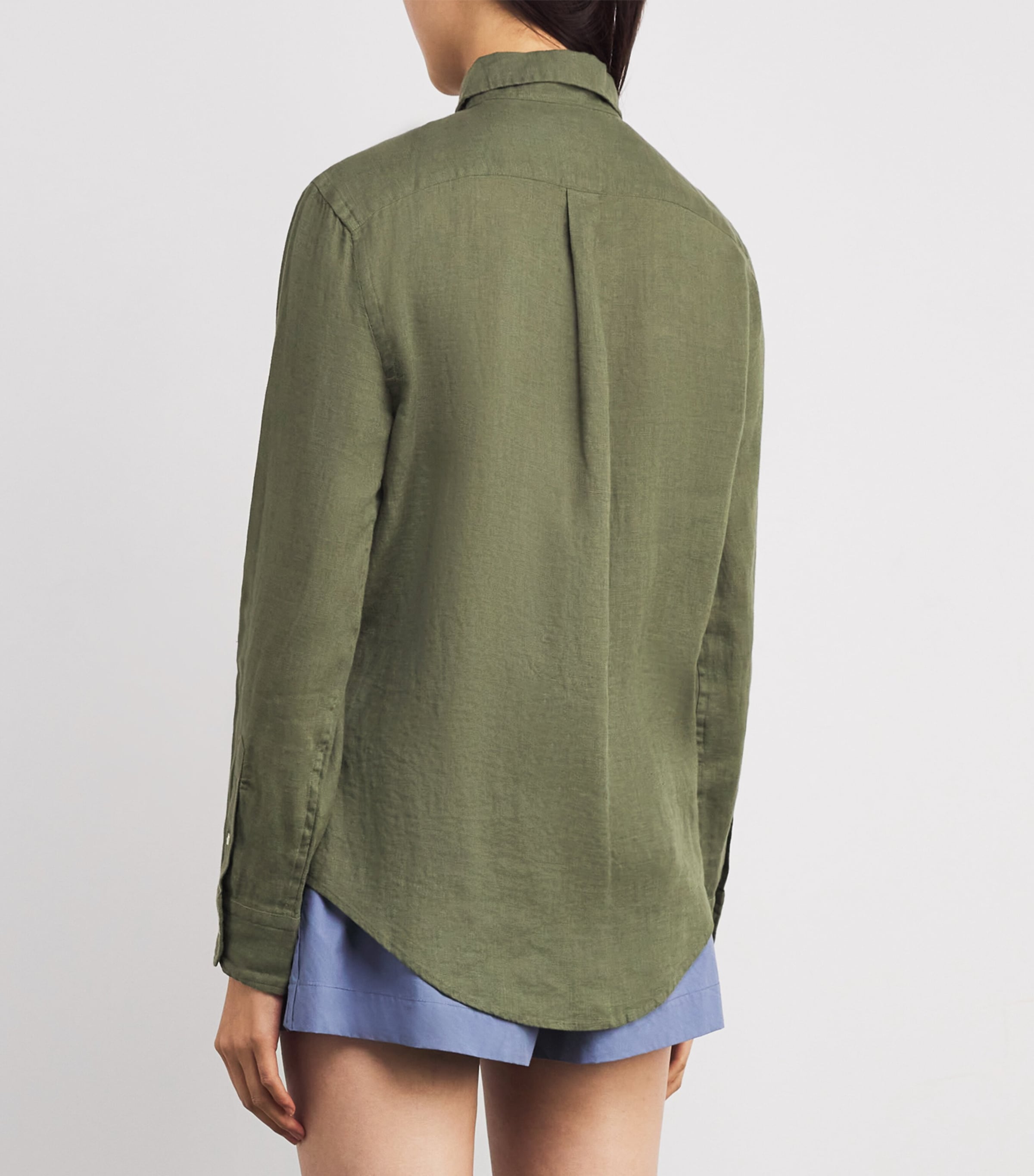 Linen Classic Fit Shirt SUPPLY OLIVE Image 4