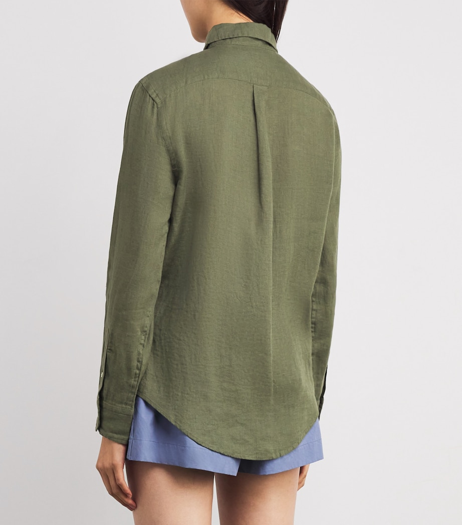 Linen Classic Fit Shirt SUPPLY OLIVE Image 4