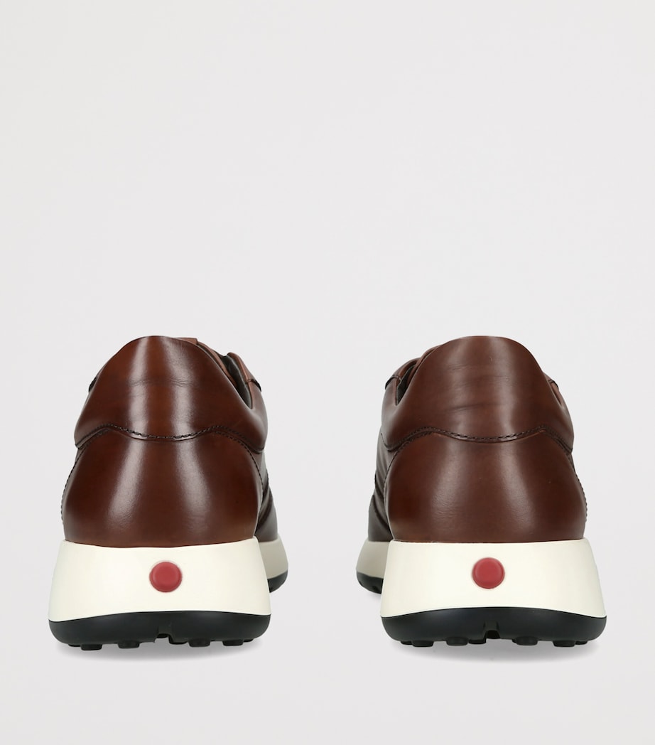 Tod's Leather All Elastico Sportivo Sneakers Brown Image 4