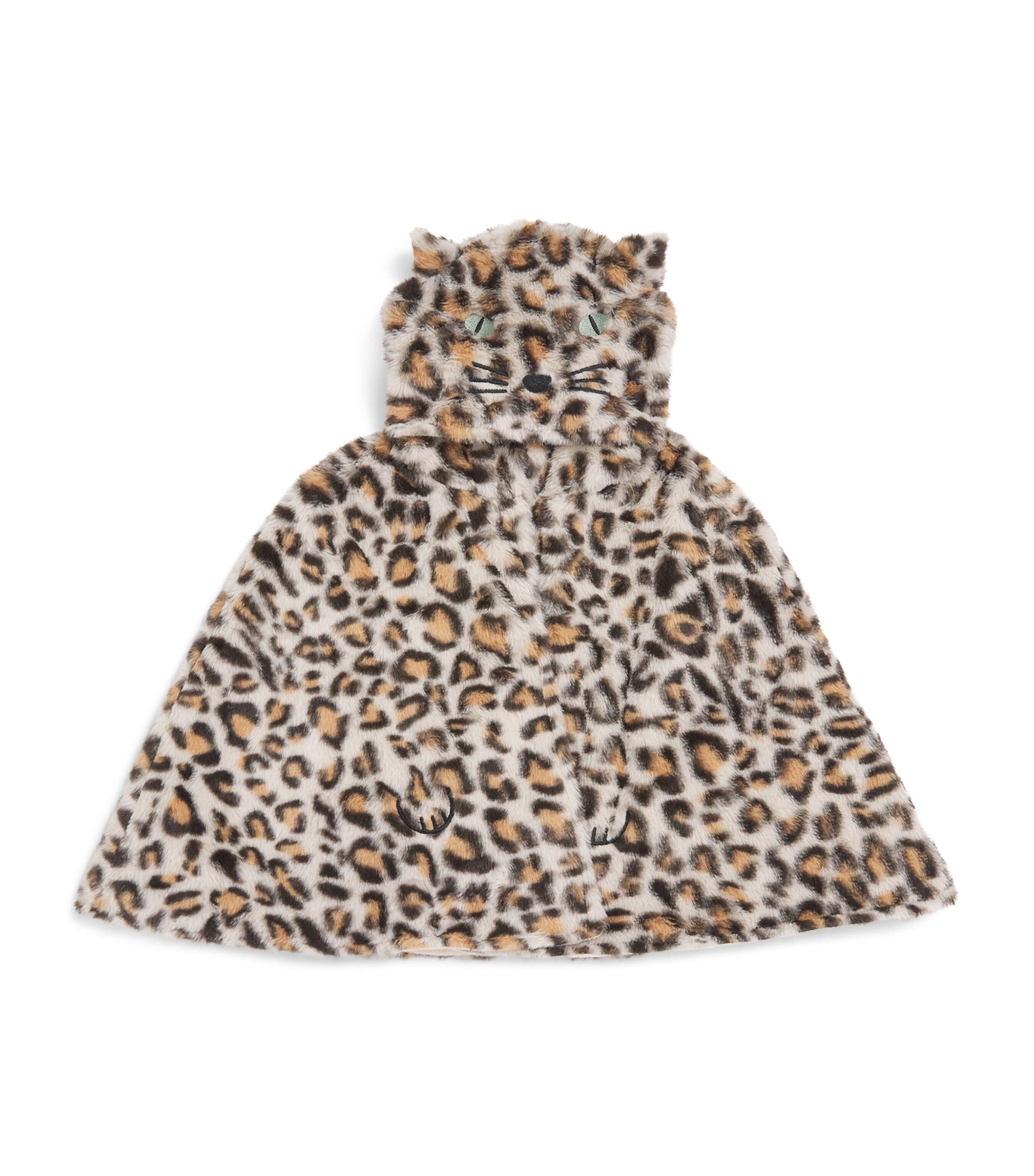 Fluffy Leopard Cape (3-10 Years) LEOPARD Image 1