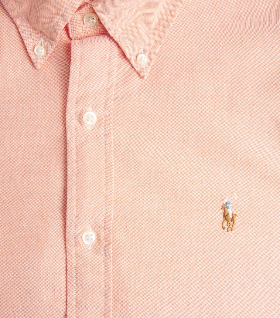 Polo Ralph Lauren Mens Custom Fit Oxford Shirt Kona Orange Image 6