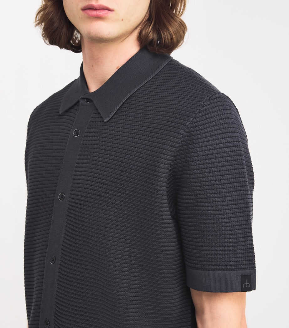 Striped Harvey Shirt WASHED BLACK Image 6