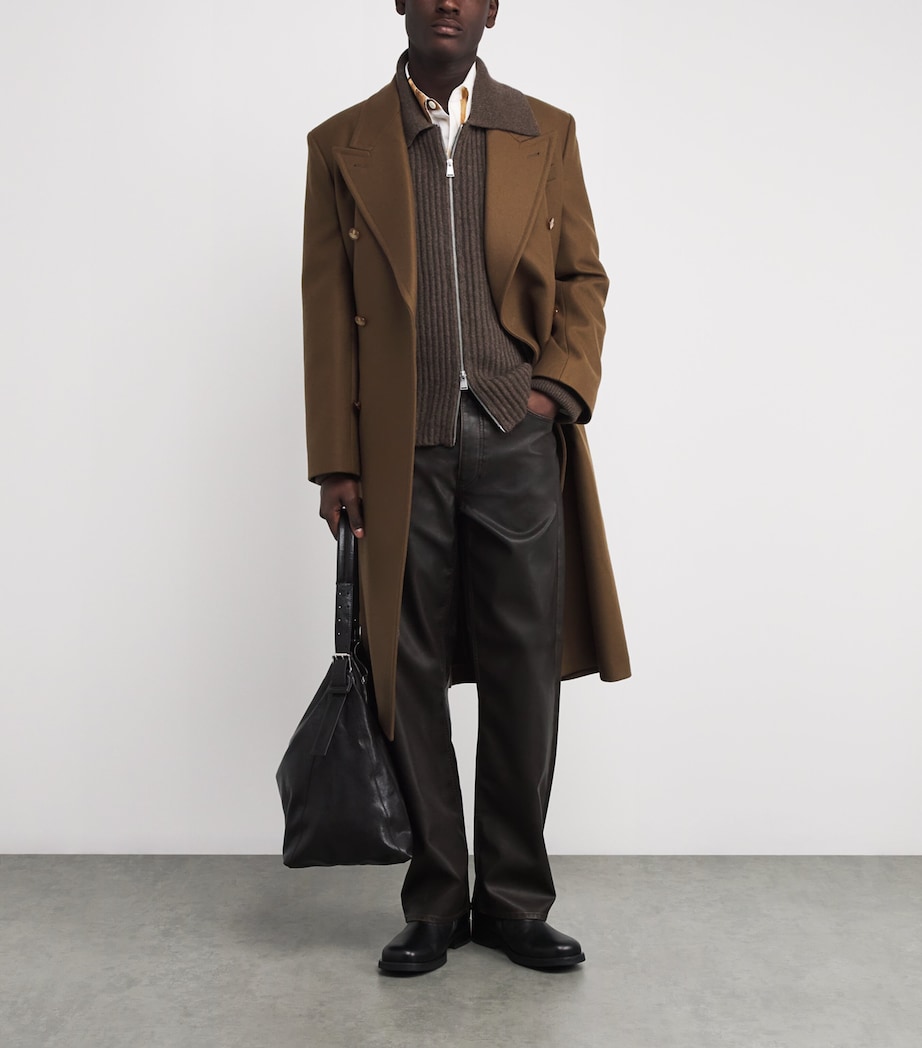 Cashmere Geoff Zip-Up Jacket CHOCOLATE MELANGE Image 2