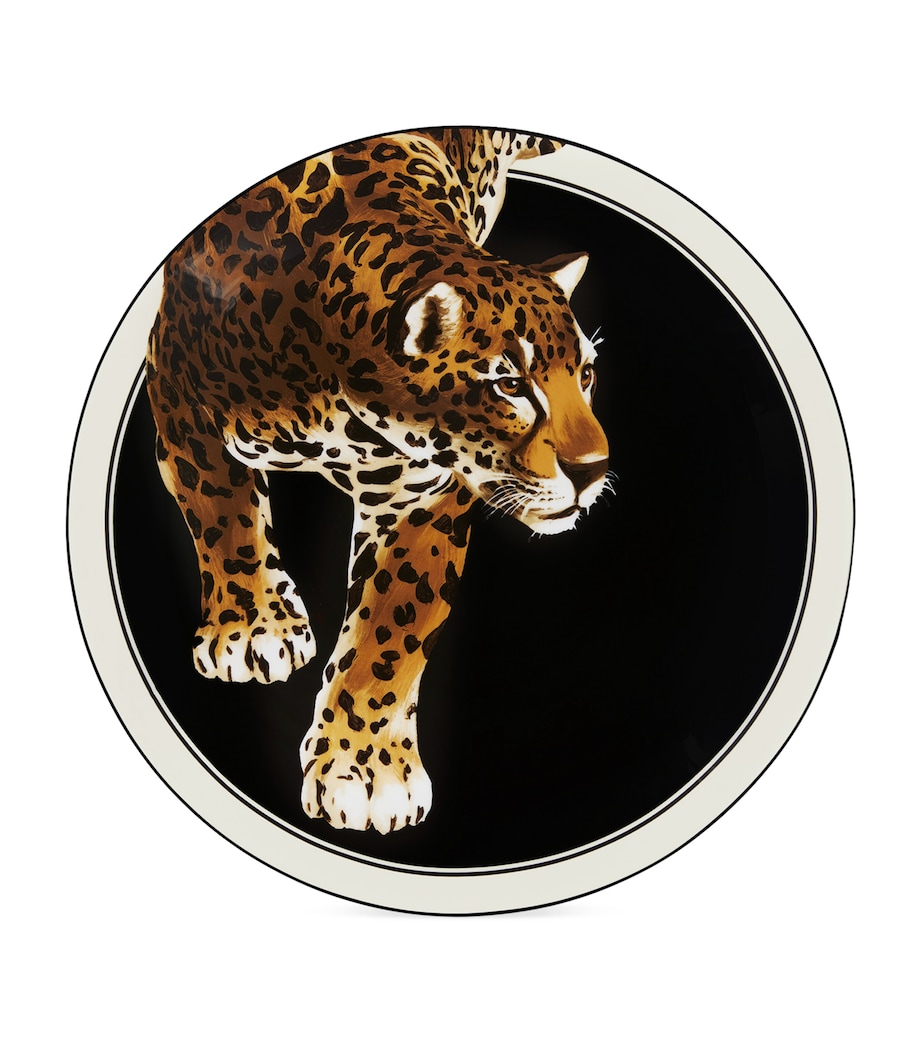 Porcelain Leopard Serving Plate (40.5cm) UL005LEOPARDO F.DO N Image 1