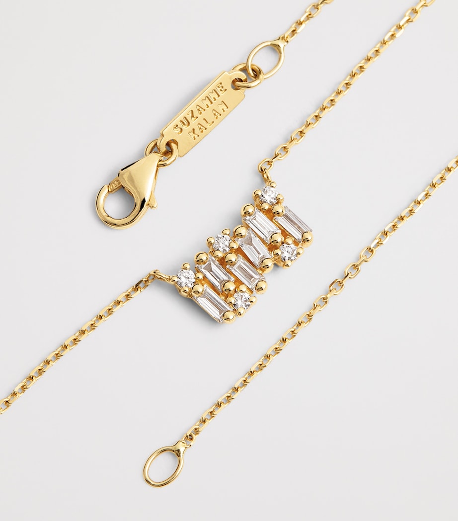 Suzanne Kalan Yellow Gold and Diamond Shimmer Necklace Yg/wd Image 4