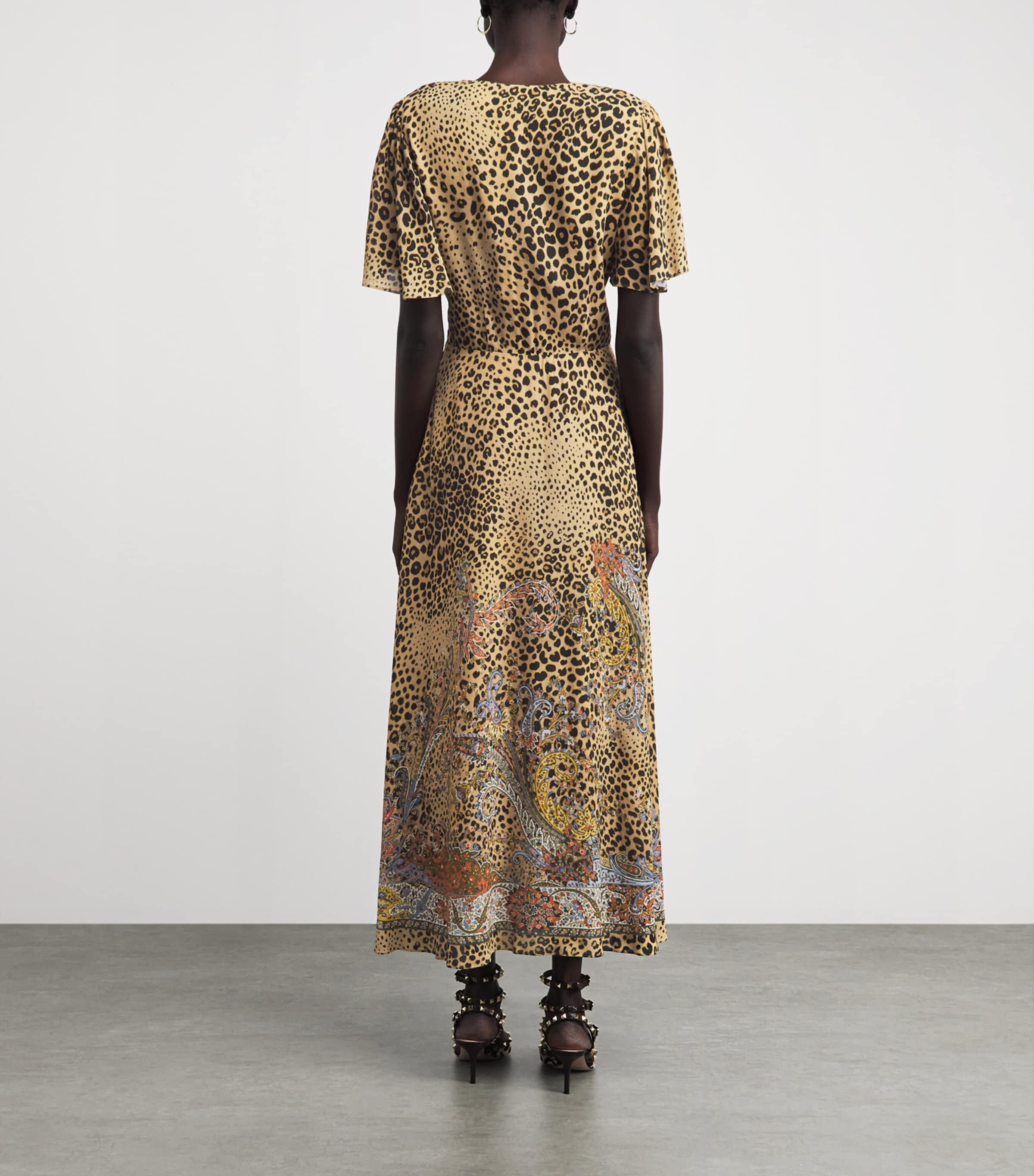 Etro Womens Leopard Print Maxi Dress Image 4