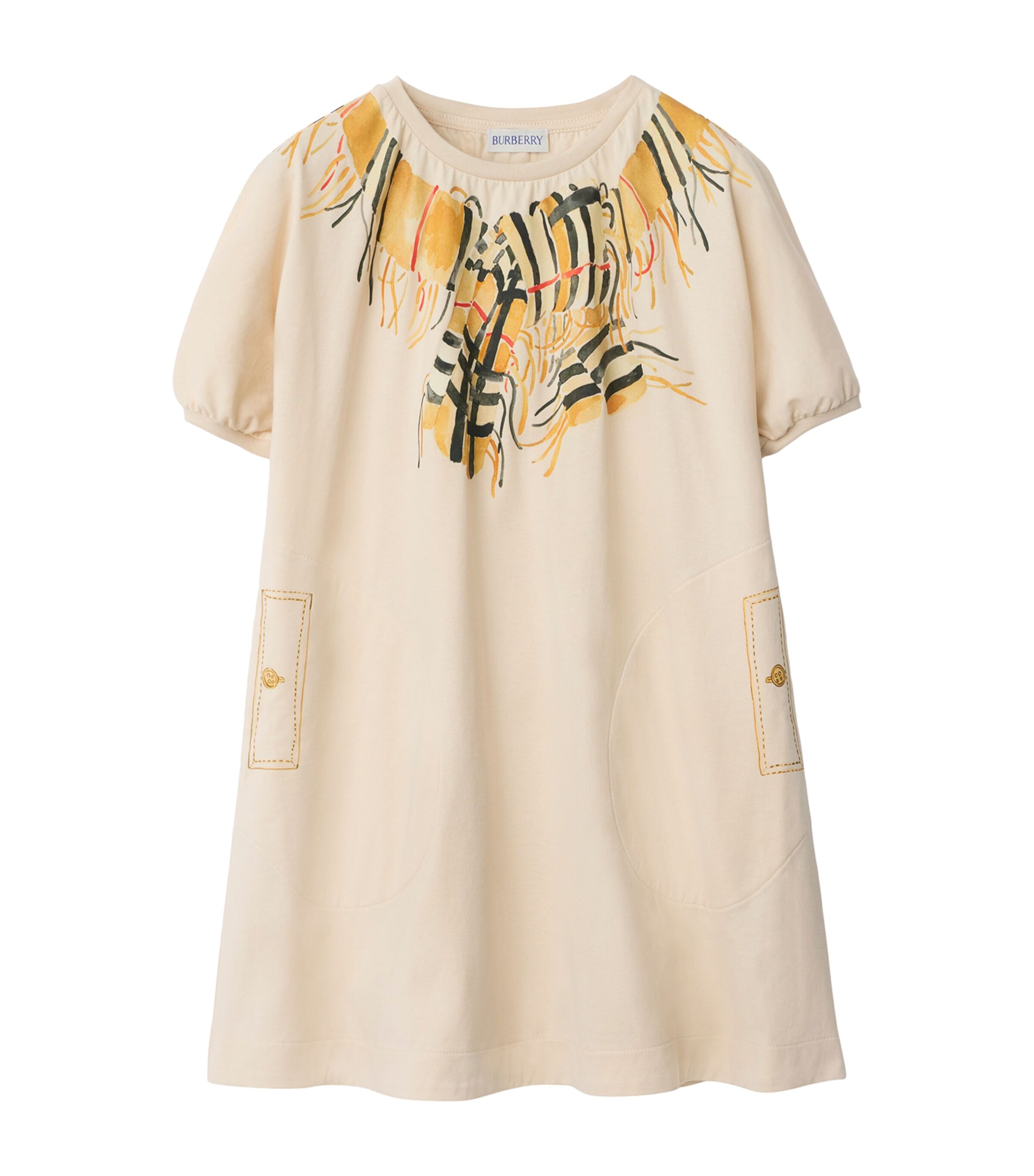 Burberry Kids Cotton Scarf Print Dress (3-12 Years) | Girls Clothing | Dresses | Designers | Burberry