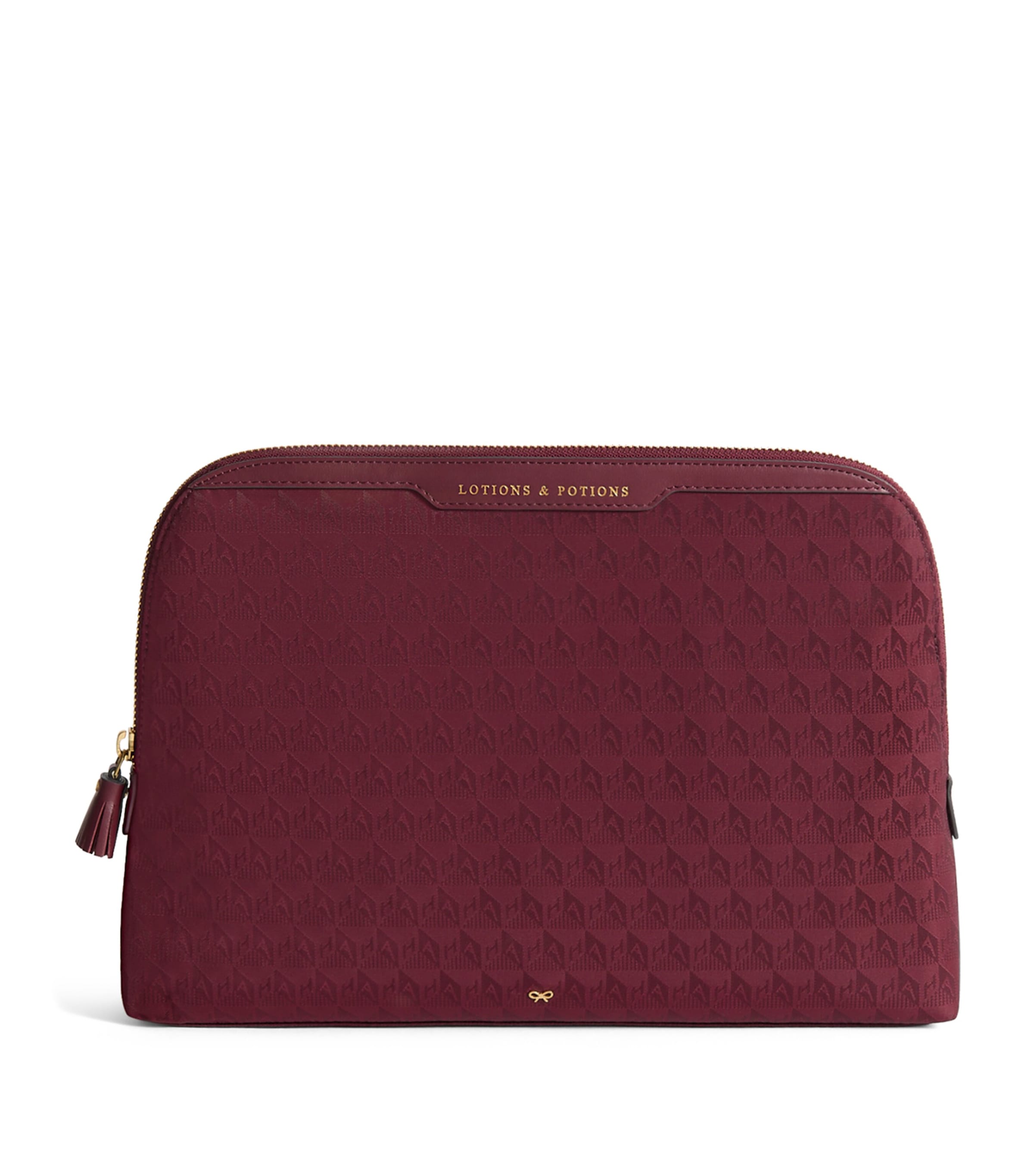 Logo Jacquard Lotions and Potions Pouch MAGENTA Image 1