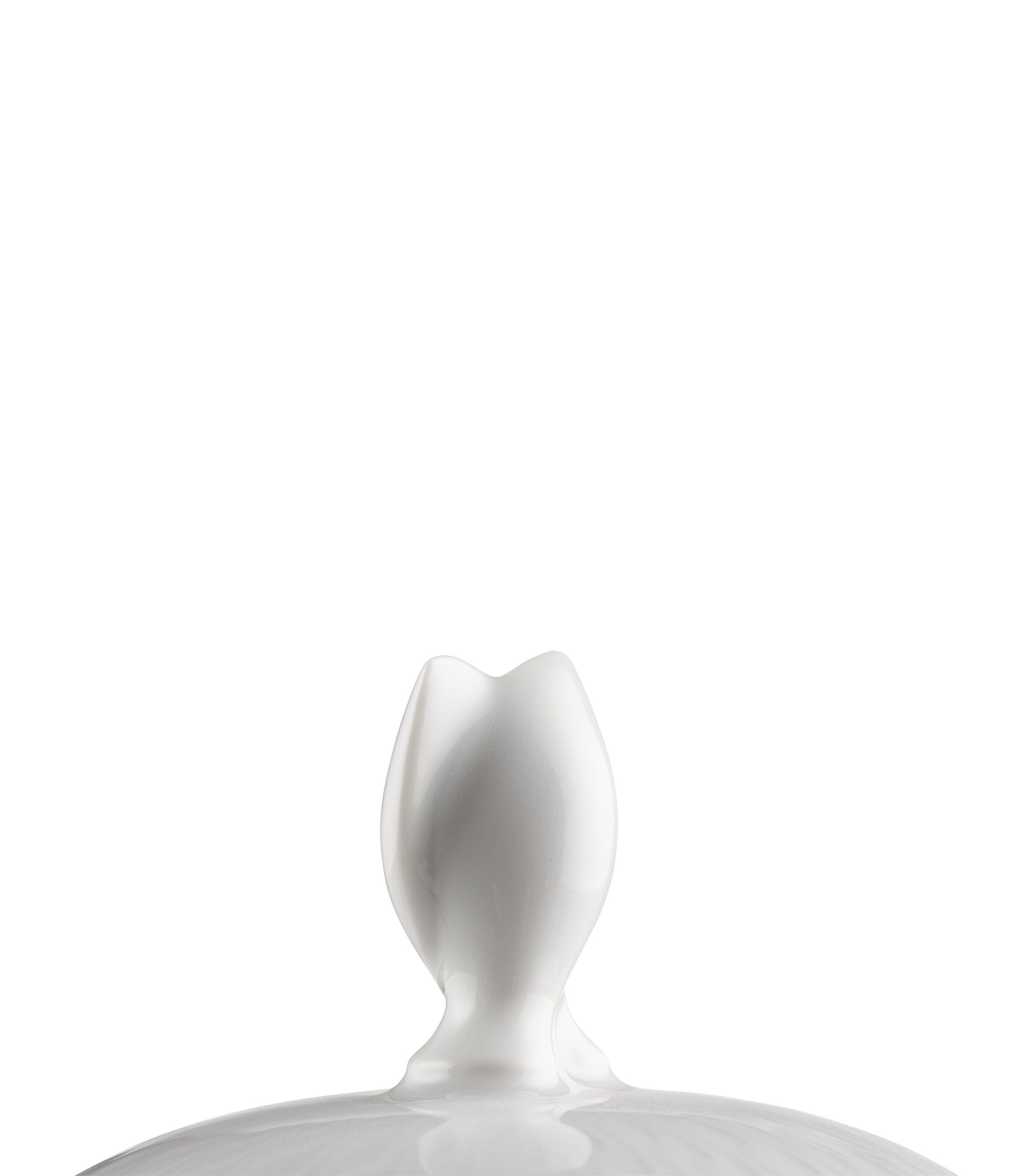 Porcelain Waves Relief Sugar Bowl WHITE Image 7