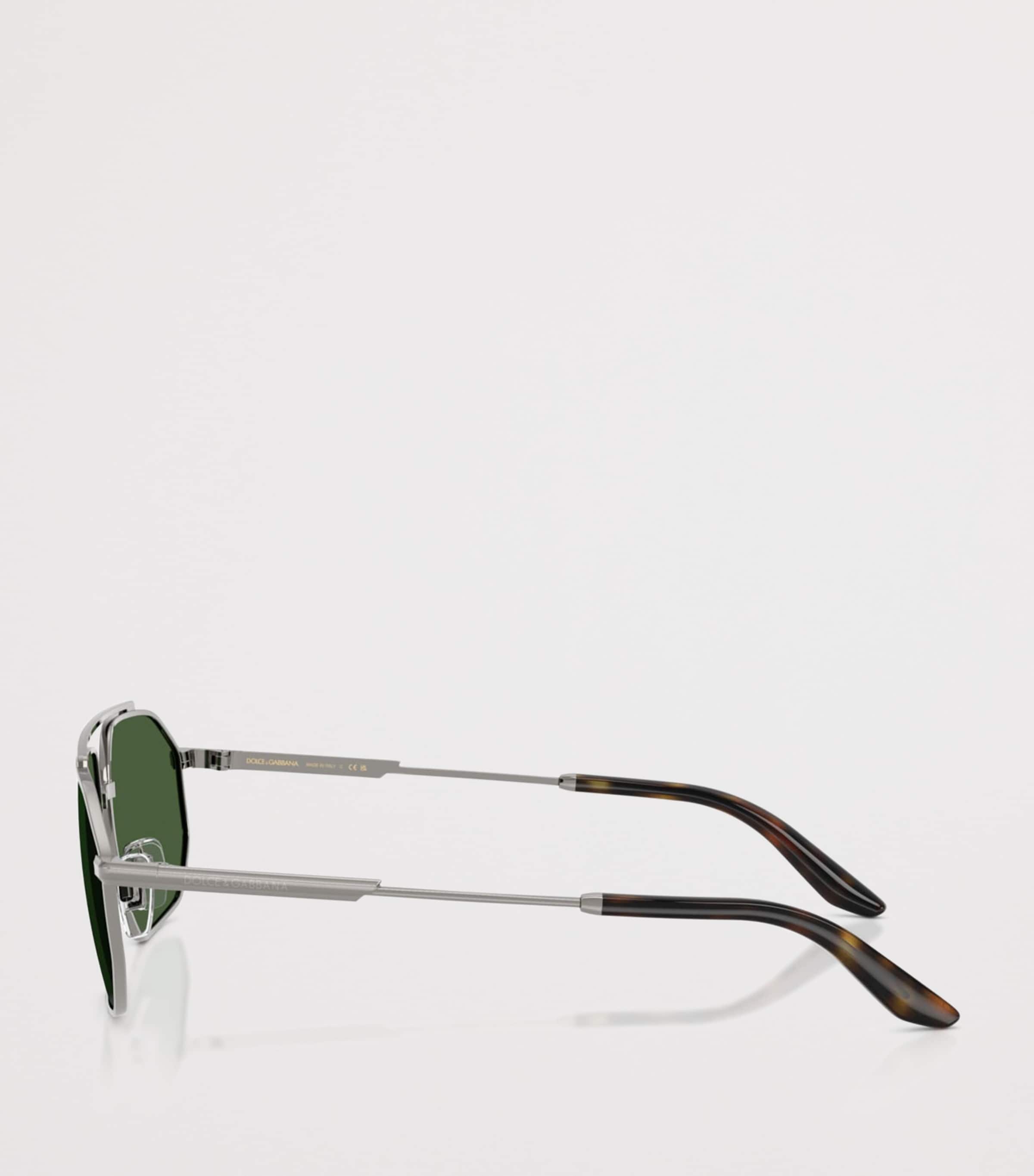 Dolce&Gabbana Metal Pilot Sunglasses Grey Image 3