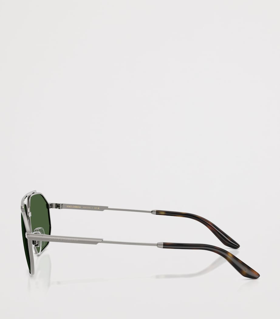 Dolce&Gabbana Metal Pilot Sunglasses Grey Image 3