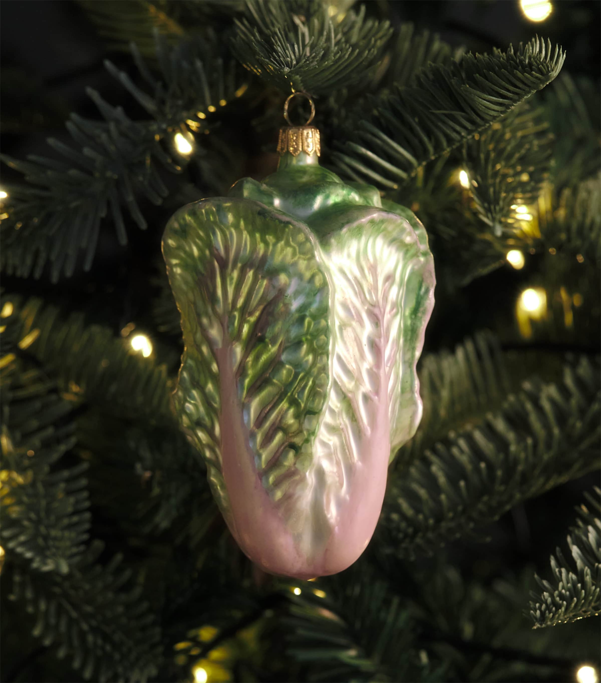 Harrods Glass Chinese Cabbage Tree Decoration Image 3