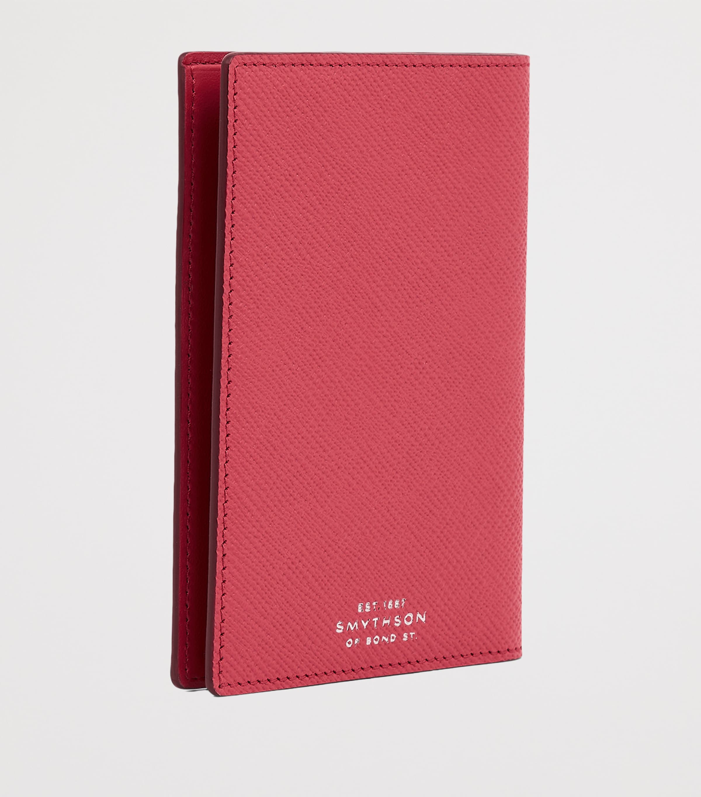 Panama Leather Passport Holder RASPBERRY Image 3