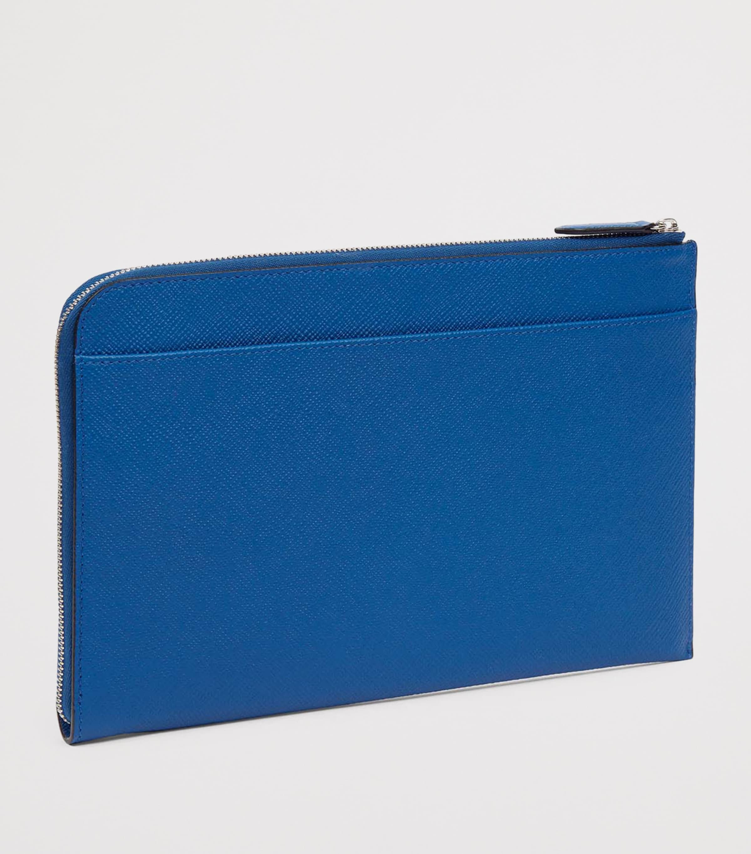Panama Leather Slim Pouch CERULEAN Image 3
