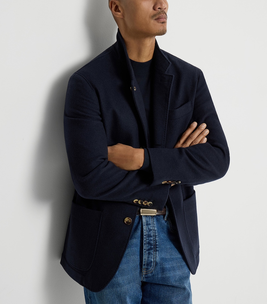 Brunello Cucinelli Mens Water-Resistant Cashmere Blazer Image 4
