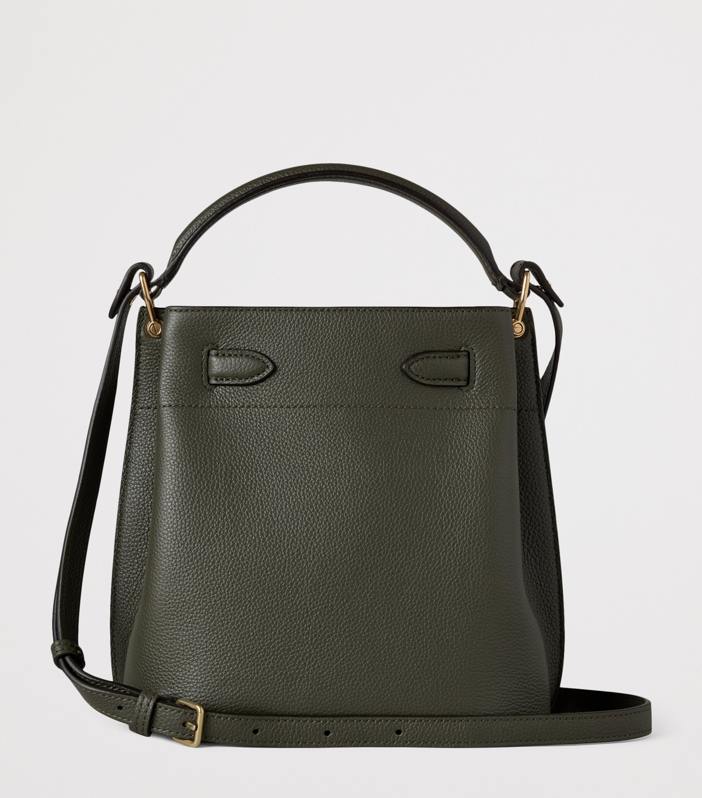 Leather Islington Bucket Bag JUNIPER GREEN Image 3
