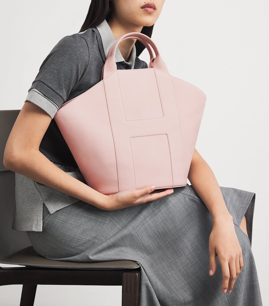 Medium Suede Tote Bag PINK Image 2