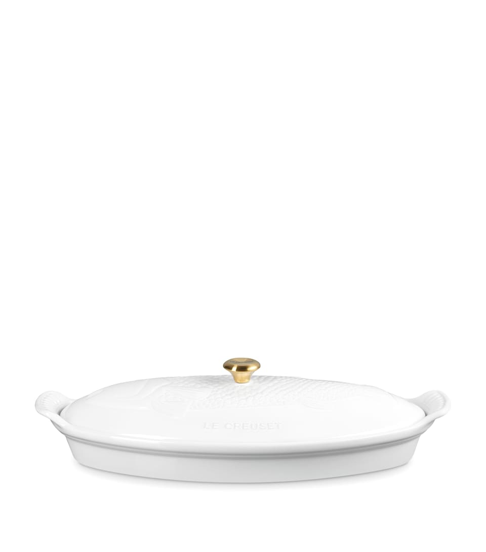 Le Creuset Stoneware Fish Baker Oven Dish (41cm) White