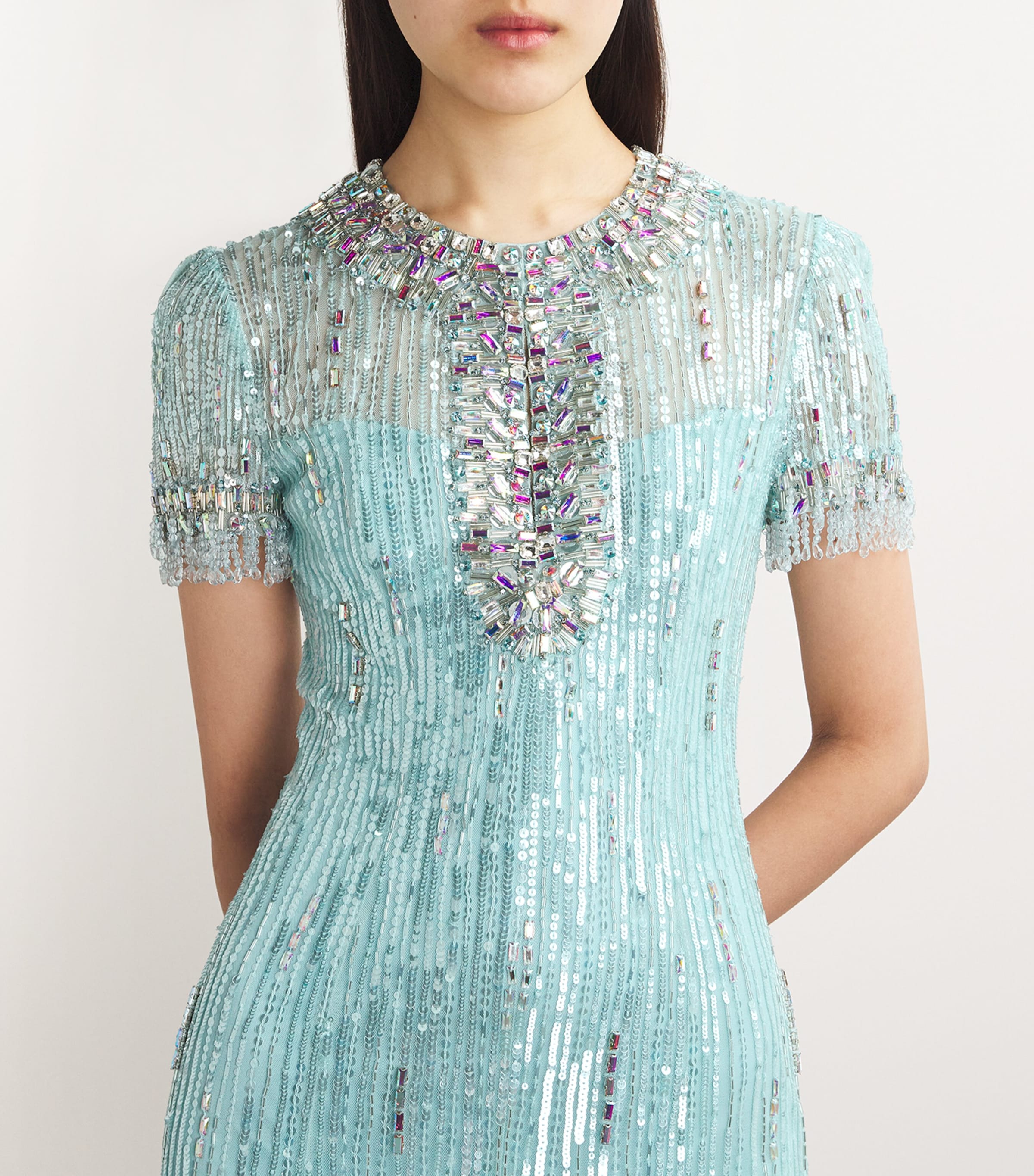 Sequinned Nova Gown CRDN BLUE 2081/RNBW Image 4