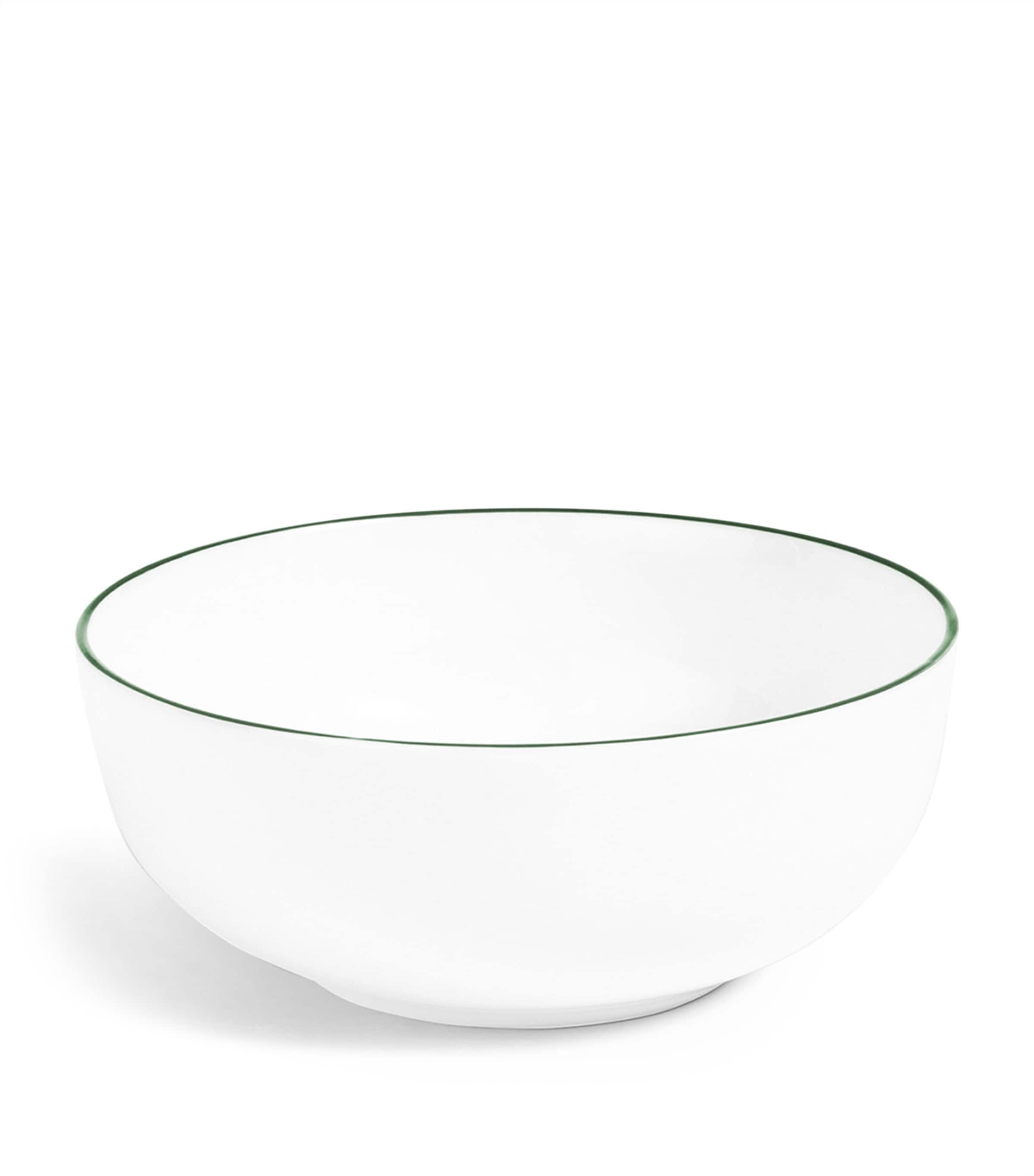 Bone China Line Cereal Bowl (14.5cm) FOREST GREEN Image 1