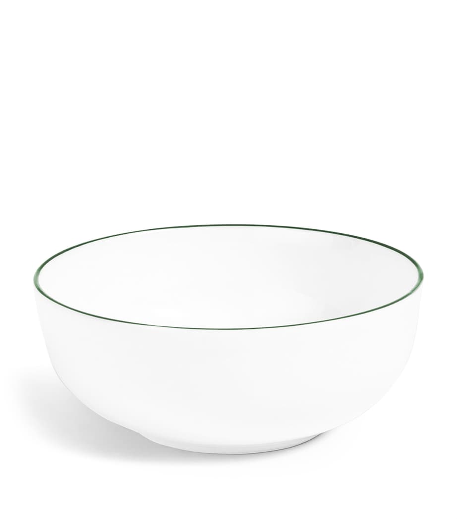 Bone China Line Cereal Bowl (14.5cm) FOREST GREEN Image 1