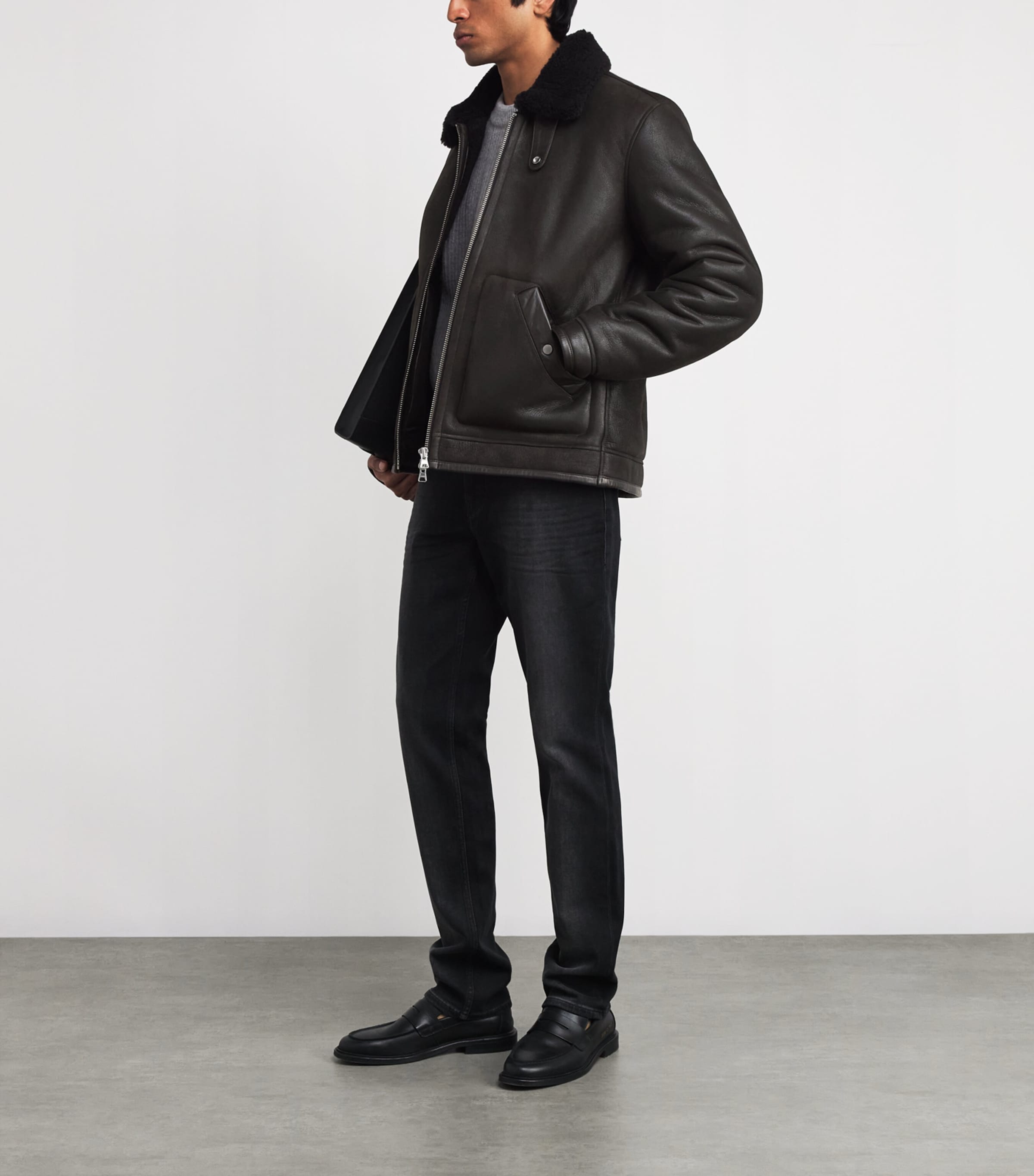 Shearling Atkinson Jacket DUSKY PORT Image 2