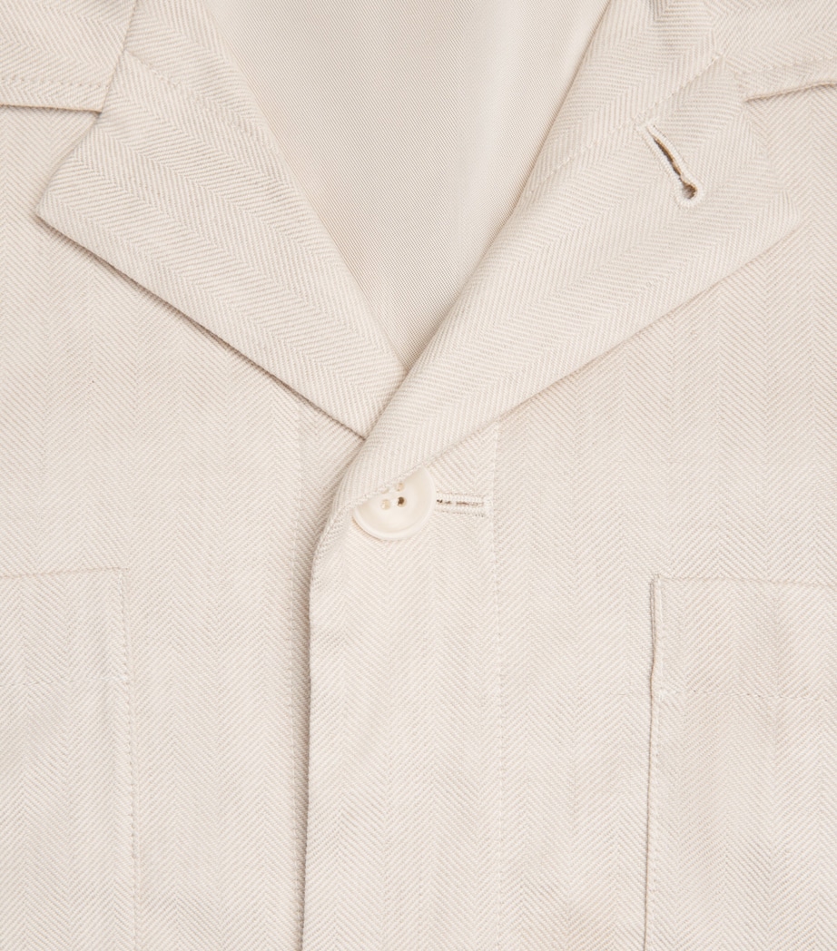 PAIGE Mens Herringbone Latigo Shirt Fossil Hrrngbn Image 6