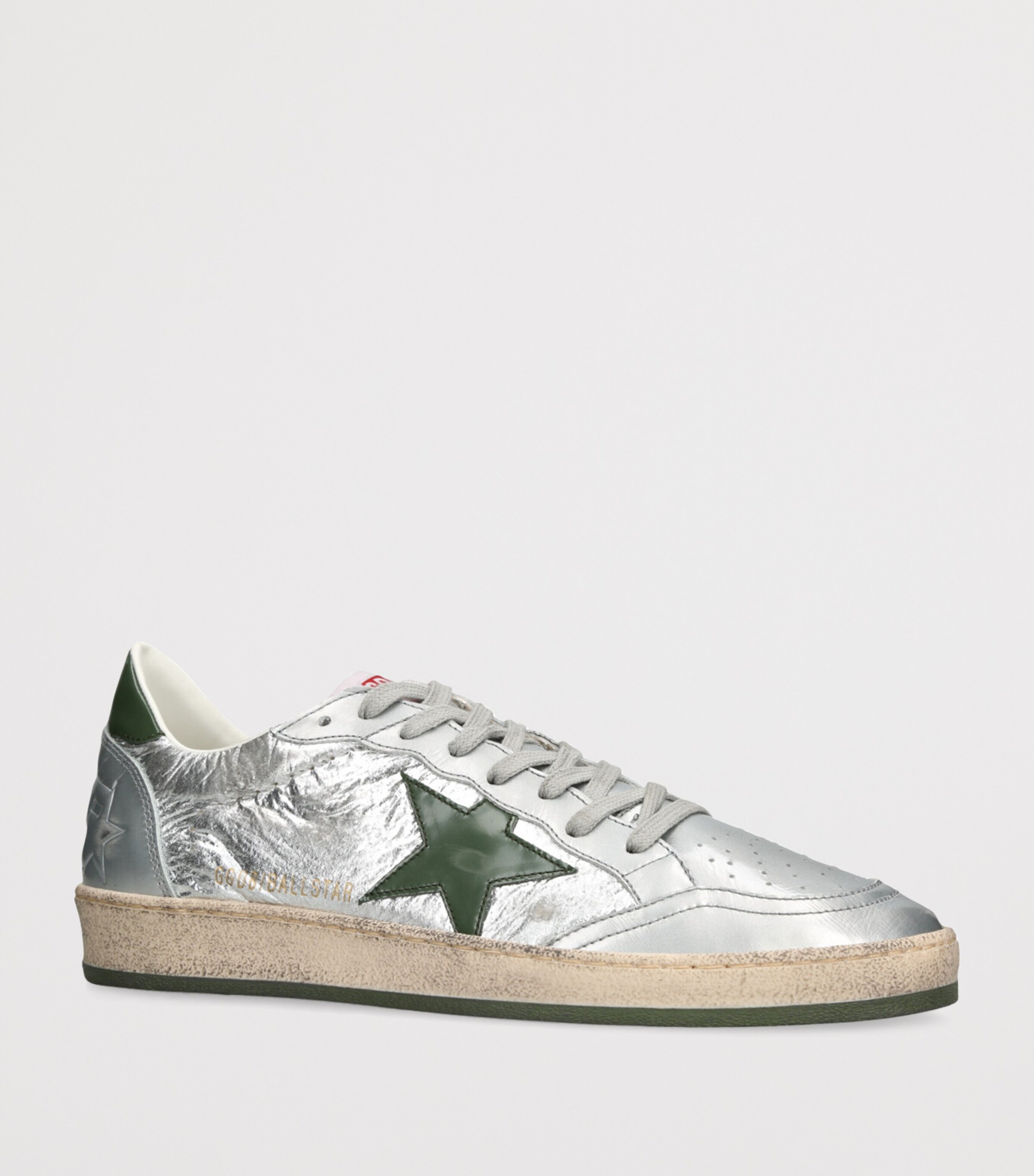 Golden Goose Ball Star Sneakers Silver Com Image 3