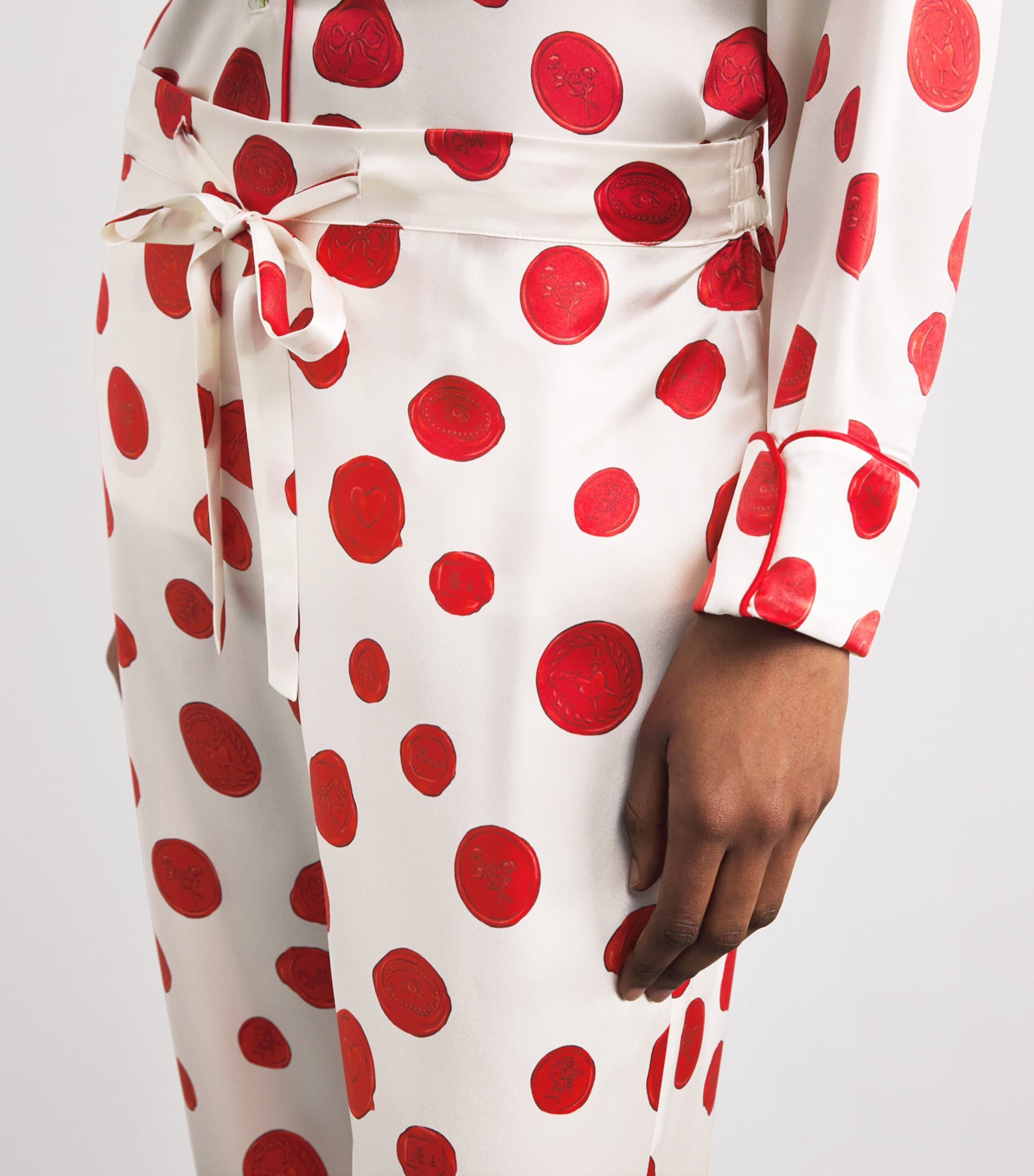 Silk Lila Pyjama Set SONNET Image 6