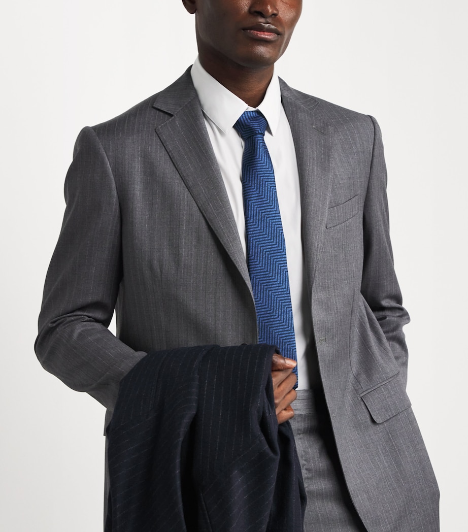 Silk Herringbone Tie FB160 Image 3