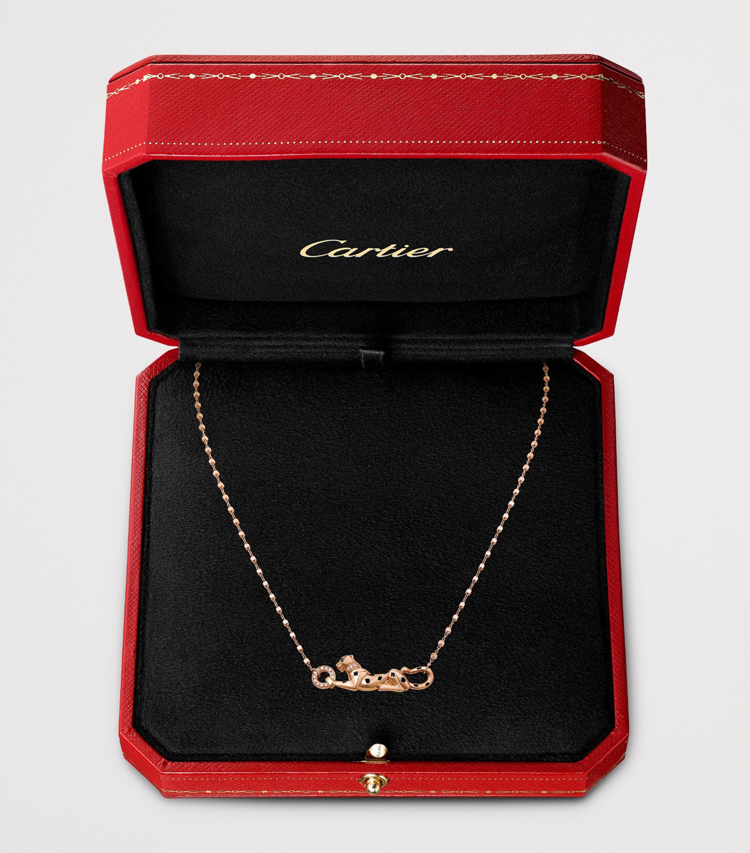 Rose Gold, Diamond and Tsavorite Panthère de Cartier Necklace ROSE GOLD Image 4